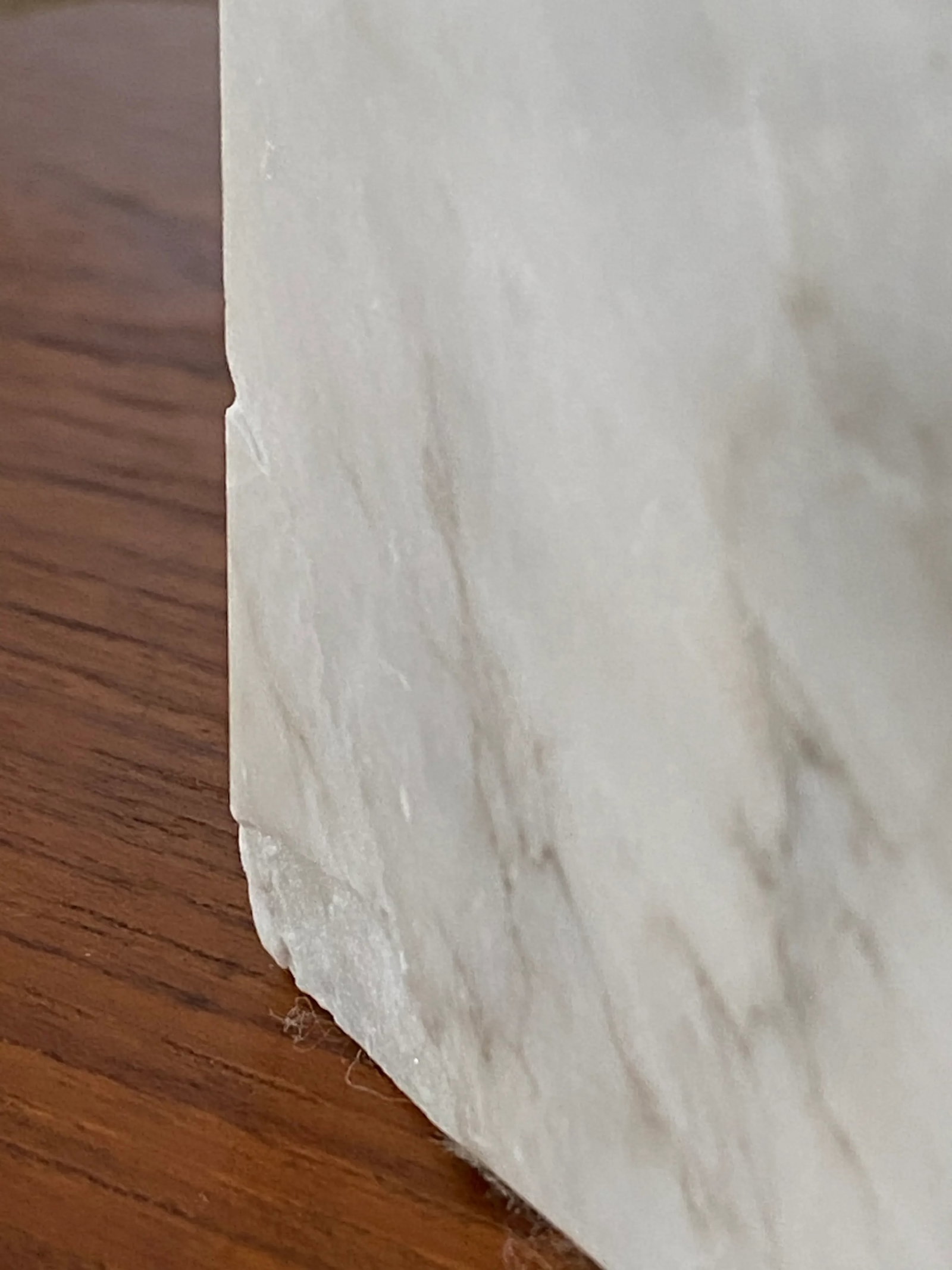 Minimalist White Marble Plinth Table Lamp Knoll-Style (After Nessen) - 18