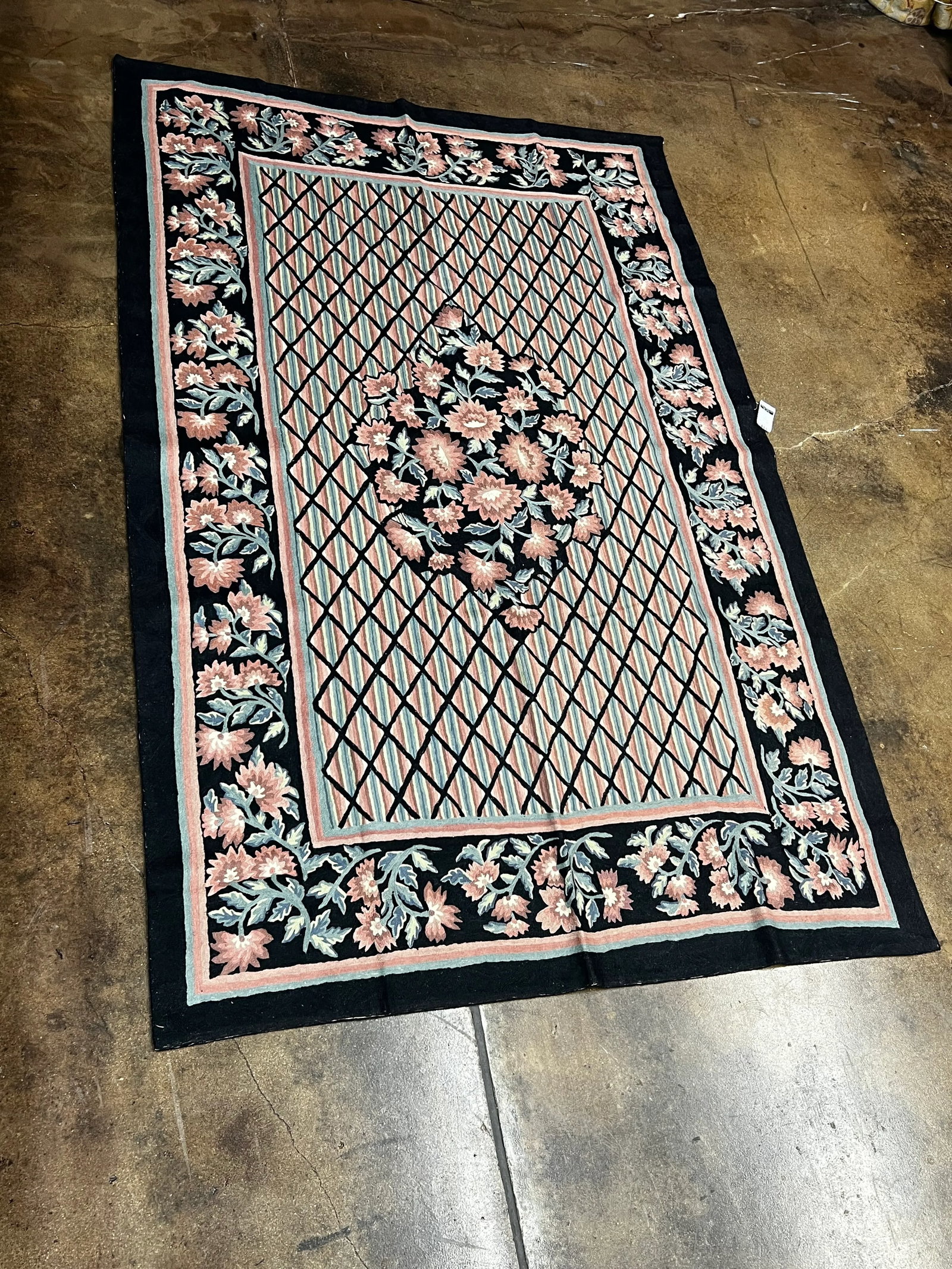 Handwoven Chainstitch Style Rug 5'6" X 8'6" - 3