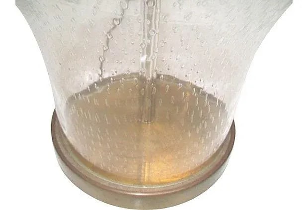 Vintage Murano Bullicante Glass Ginger Jar Table Lamp - 4