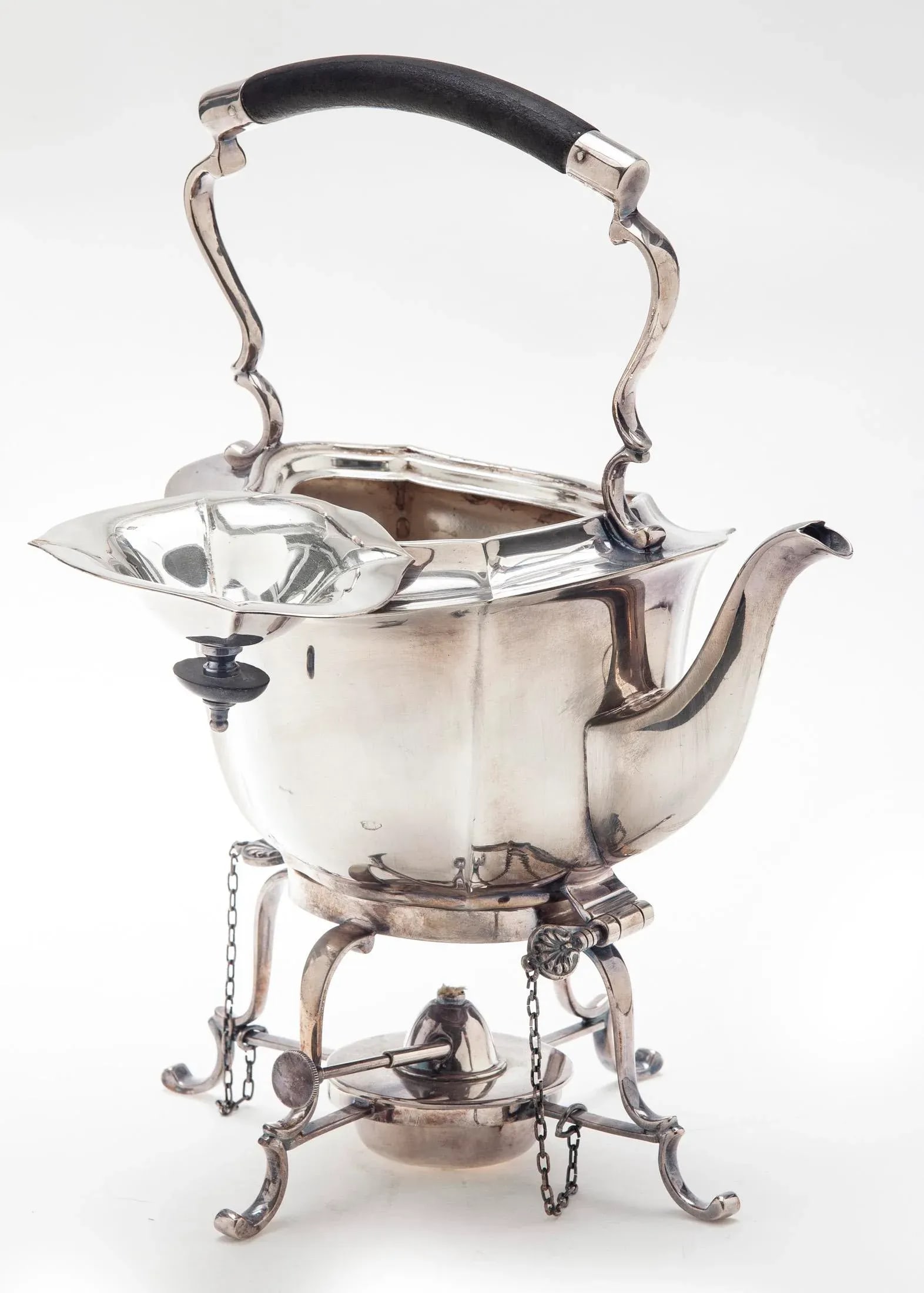 Early 20th Century Silverplate Sheffield English Tea Pot & Warmer - 7