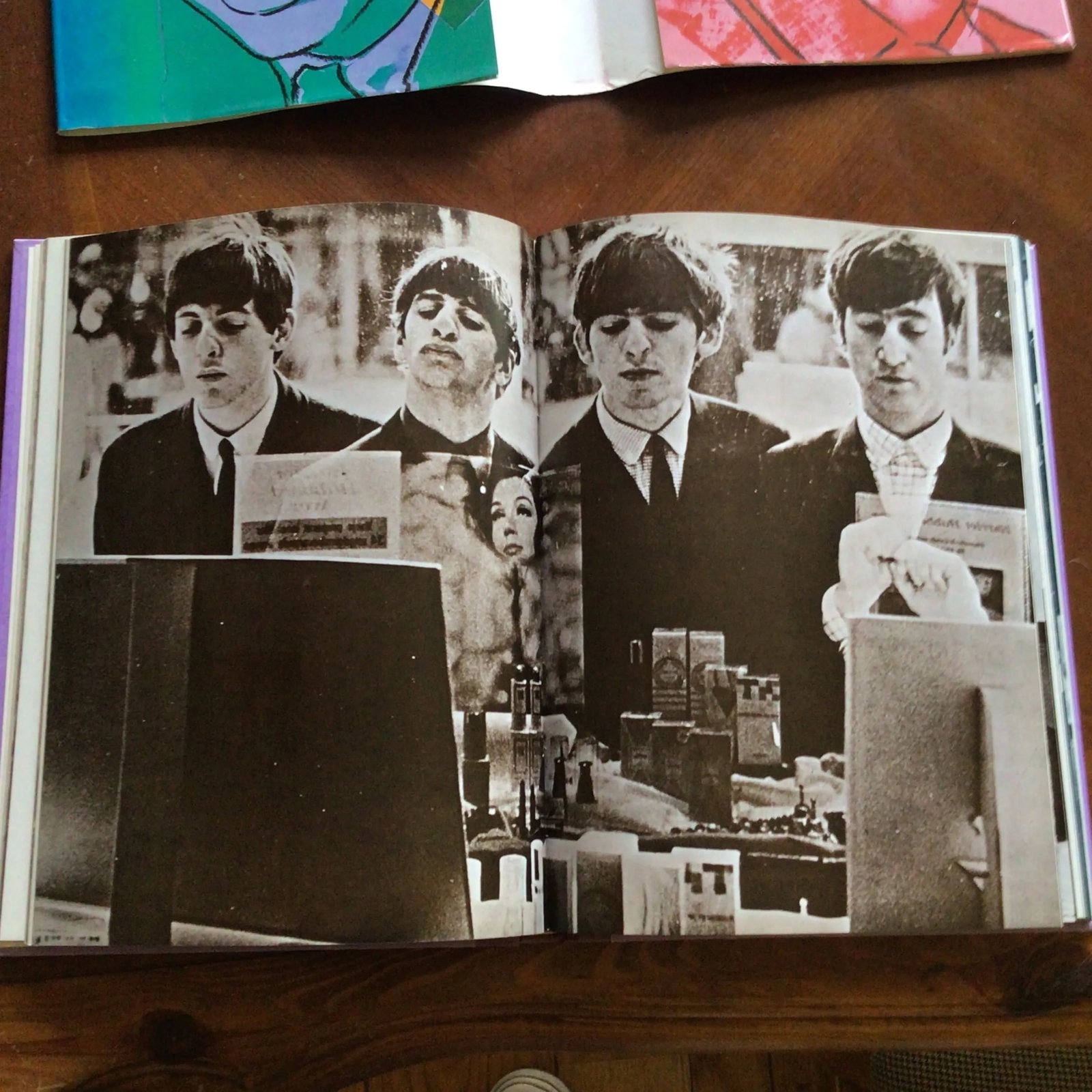 Beatles Coffee Table Book 1980 Special Edition With Andy Warhol Cover and Jacket Cover Poster by Geo - 10