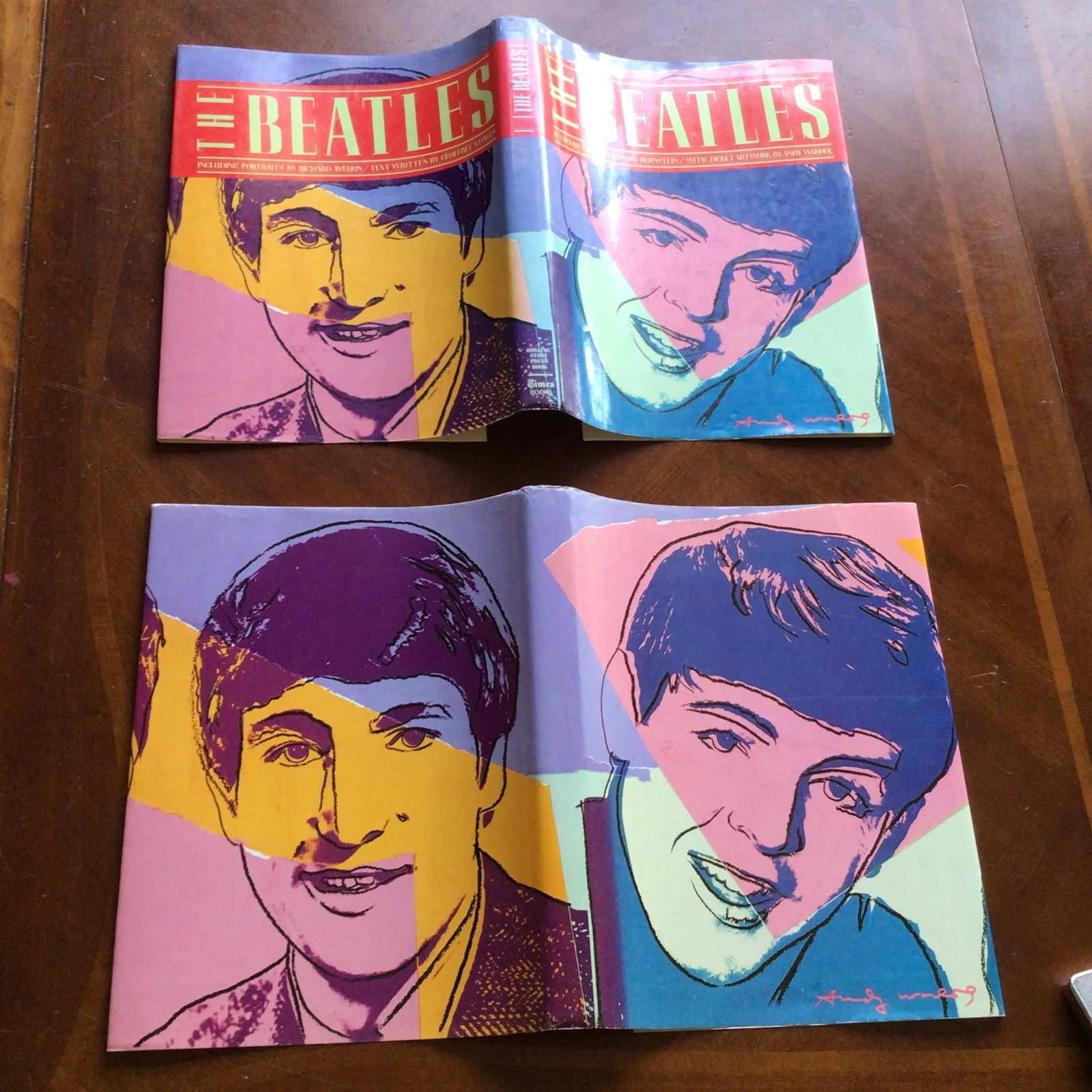 Beatles Coffee Table Book 1980 Special Edition With Andy Warhol Cover and Jacket Cover Poster by Geo - 5