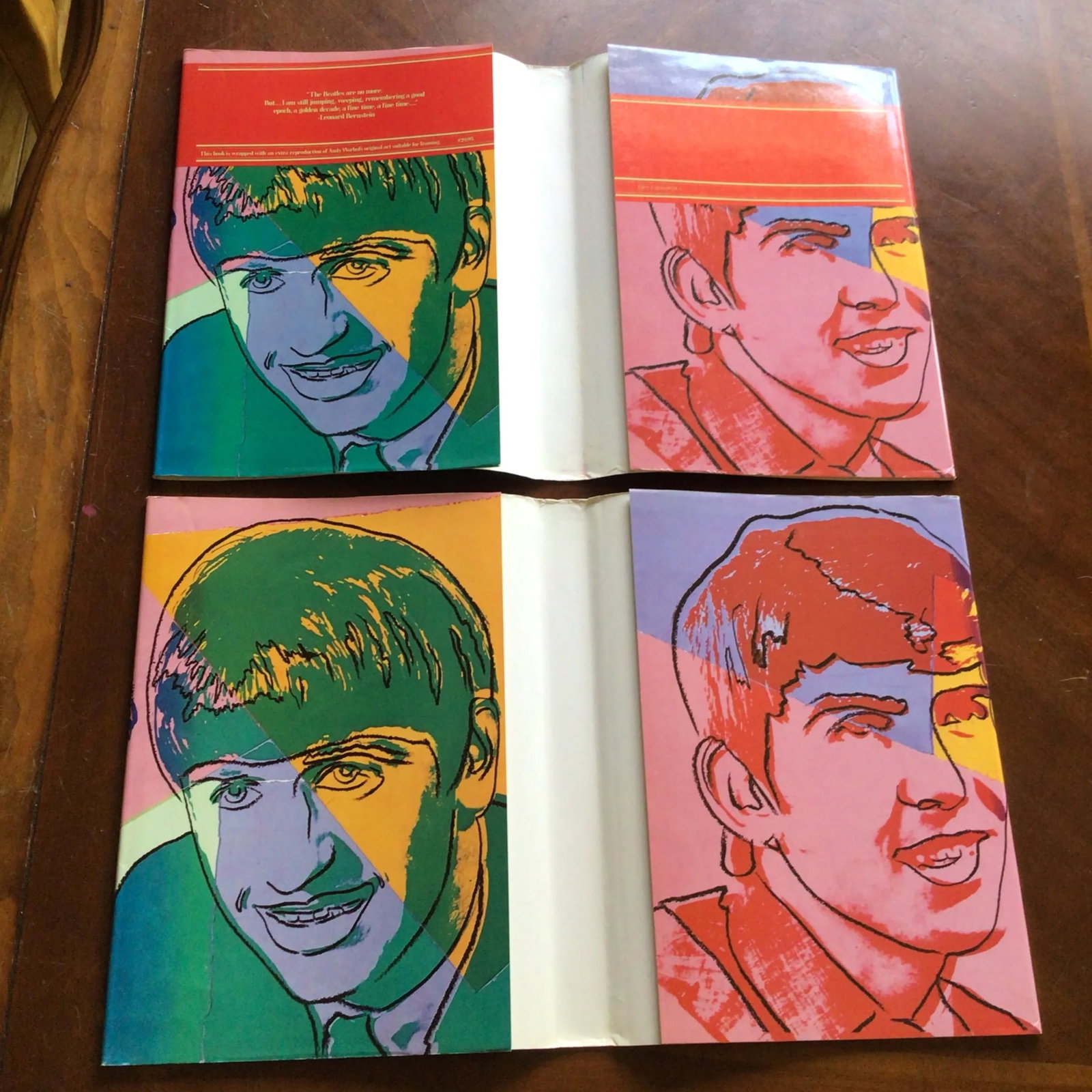 Beatles Coffee Table Book 1980 Special Edition With Andy Warhol Cover and Jacket Cover Poster by Geo - 6