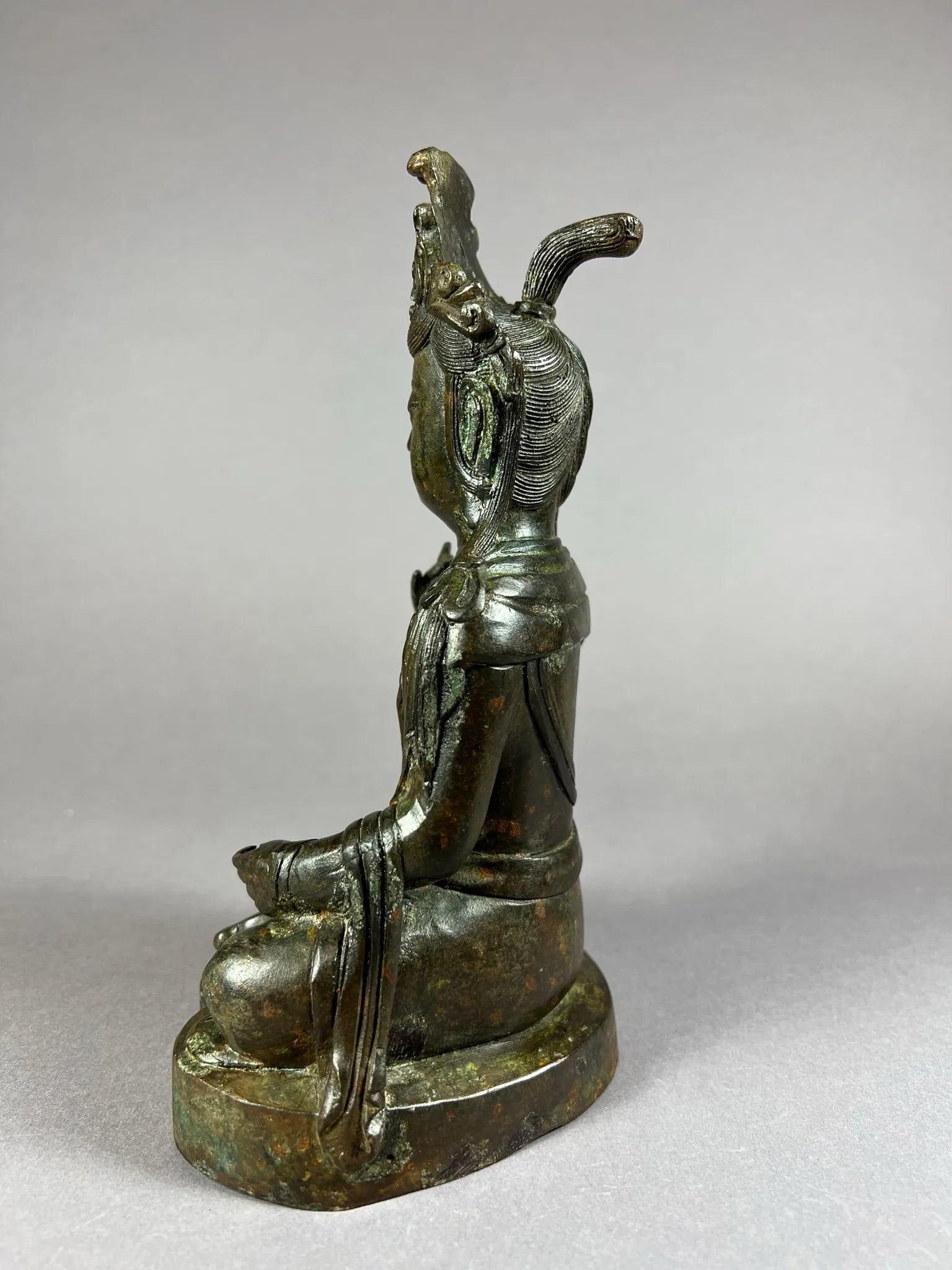 1920s Seated Bronze Bodhisattva - 3