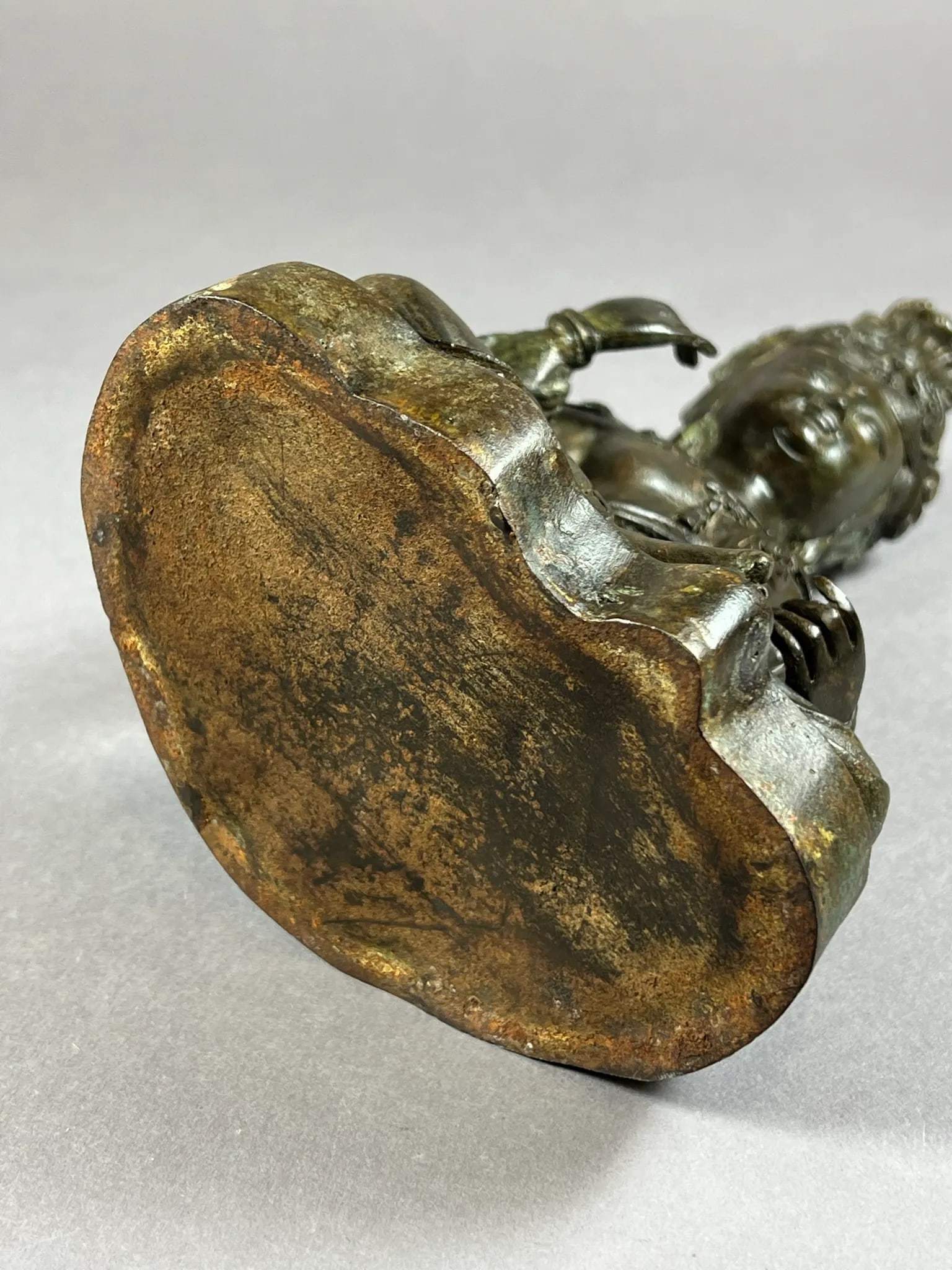 1920s Seated Bronze Bodhisattva - 9