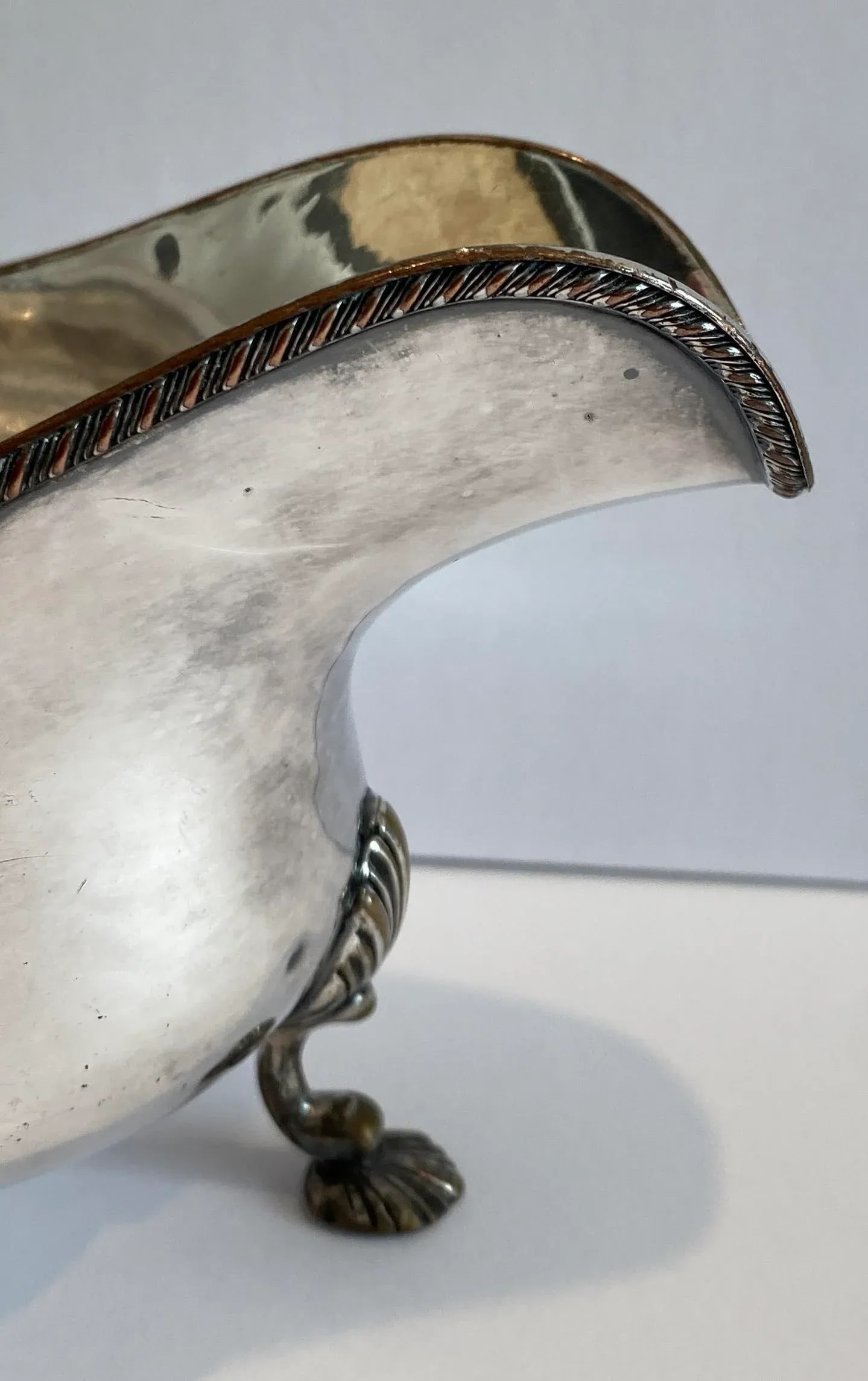 Old Sheffield Silverplate Armorial Sauce Boat - 4