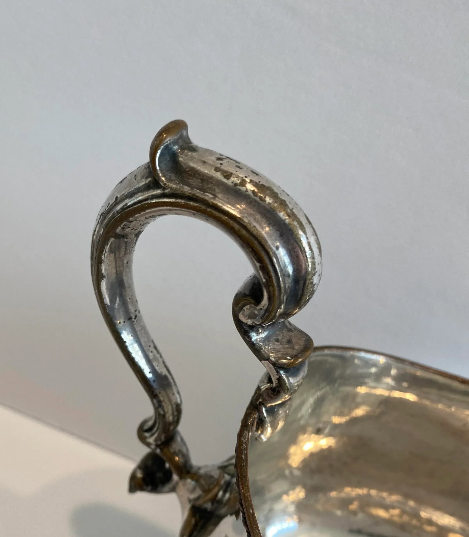 Old Sheffield Silverplate Armorial Sauce Boat - 8