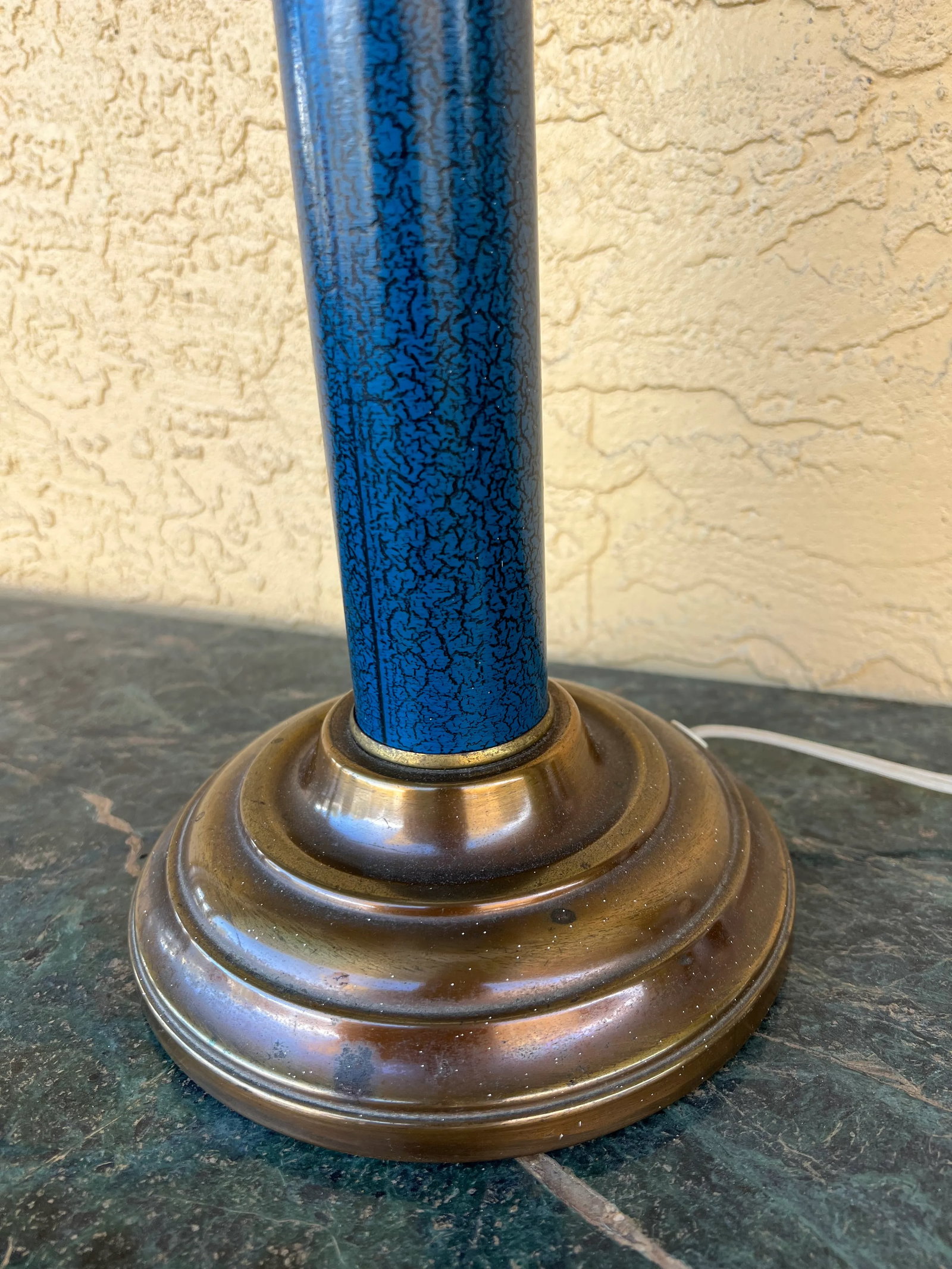 Mid 20th Century Glass Shade Lamp - 7
