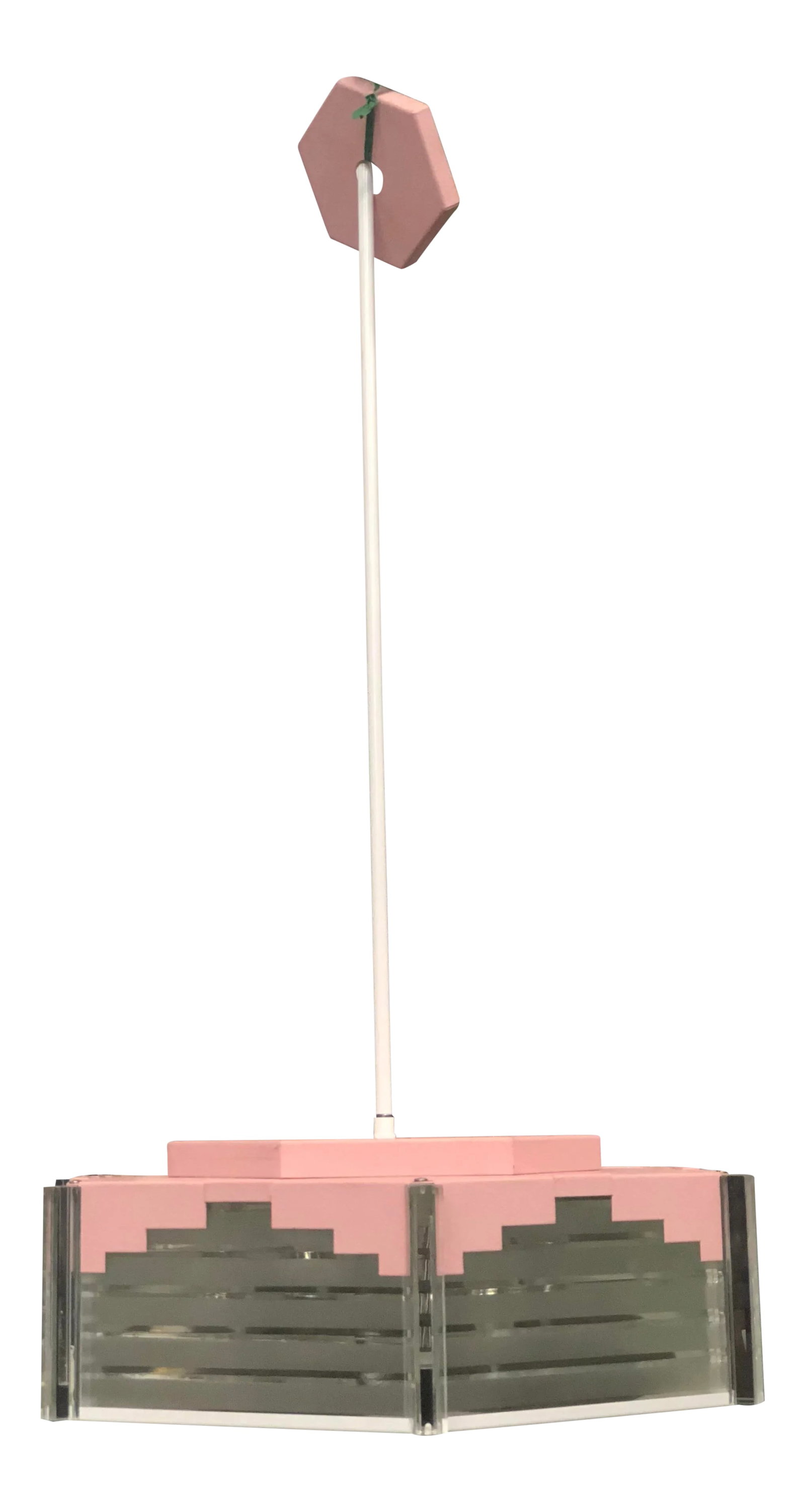 Fredrick Ramond Mid Century Style Hanging Light: This is a great designer light made by Fredrick Ramond. Fredrick Ramond was known for its mid century style design. This light is in very good condition I noticed there is a sticker that reads