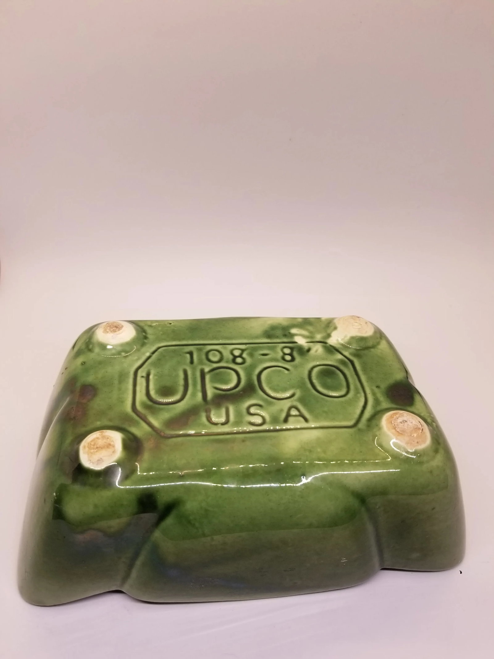 Vintage MCM Upco Pottery Cachepot Planter - 3