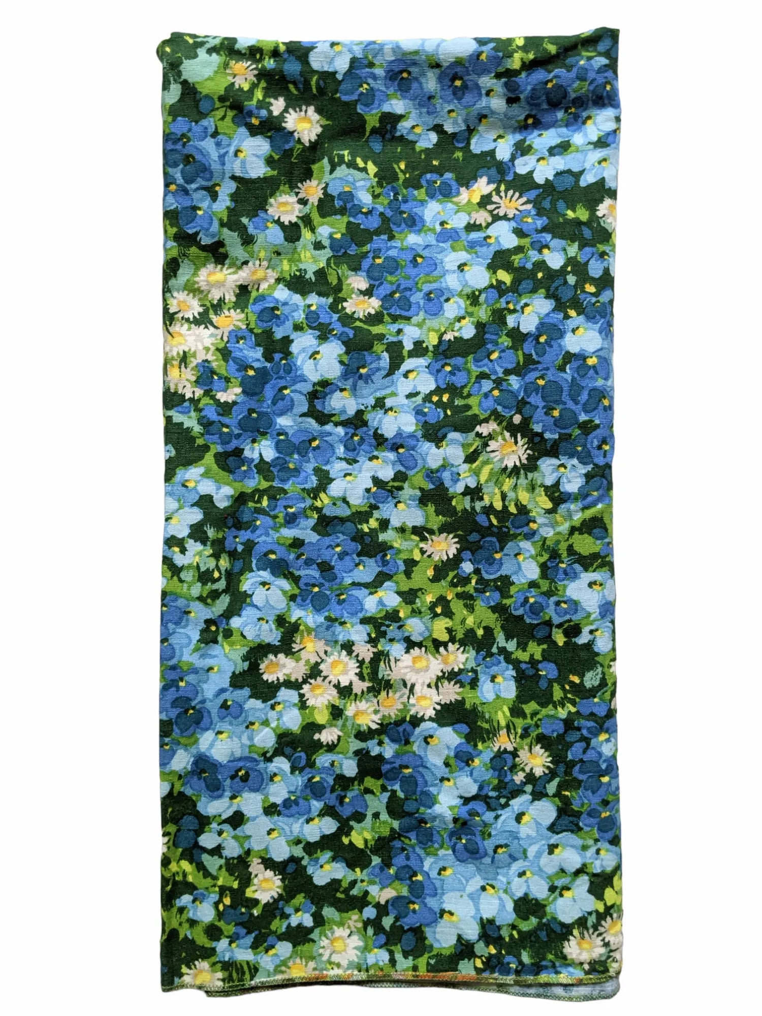 Vintage 1960s Brunschwig and Fils Hand Printed Impressionist Floral Upholstery Fabric 1+ Yard - 11