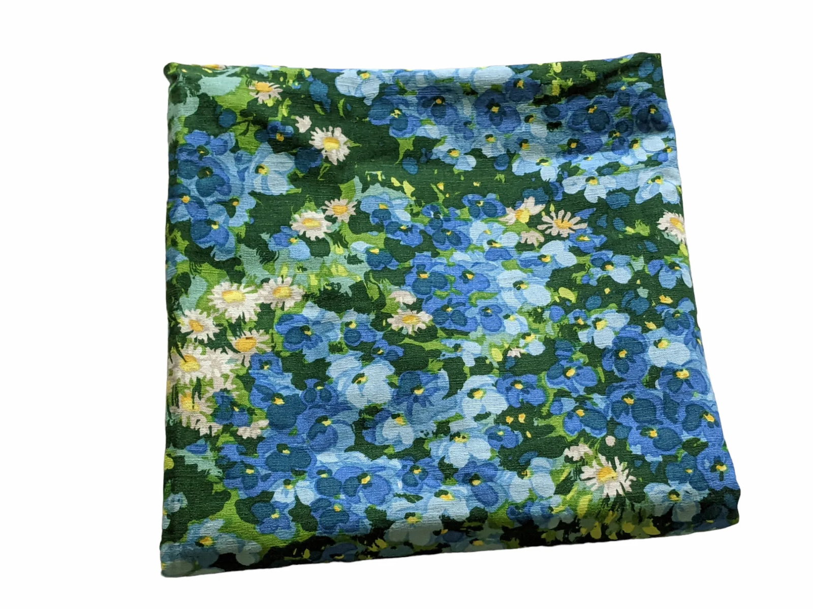 Vintage 1960s Brunschwig and Fils Hand Printed Impressionist Floral Upholstery Fabric 1+ Yard - 4
