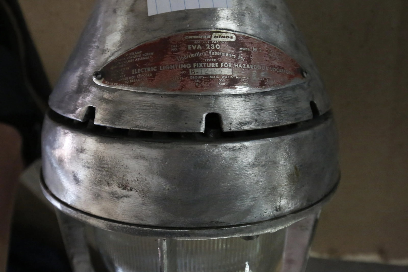 Vintage Industrial Steel Pendant Light Fixture - 2