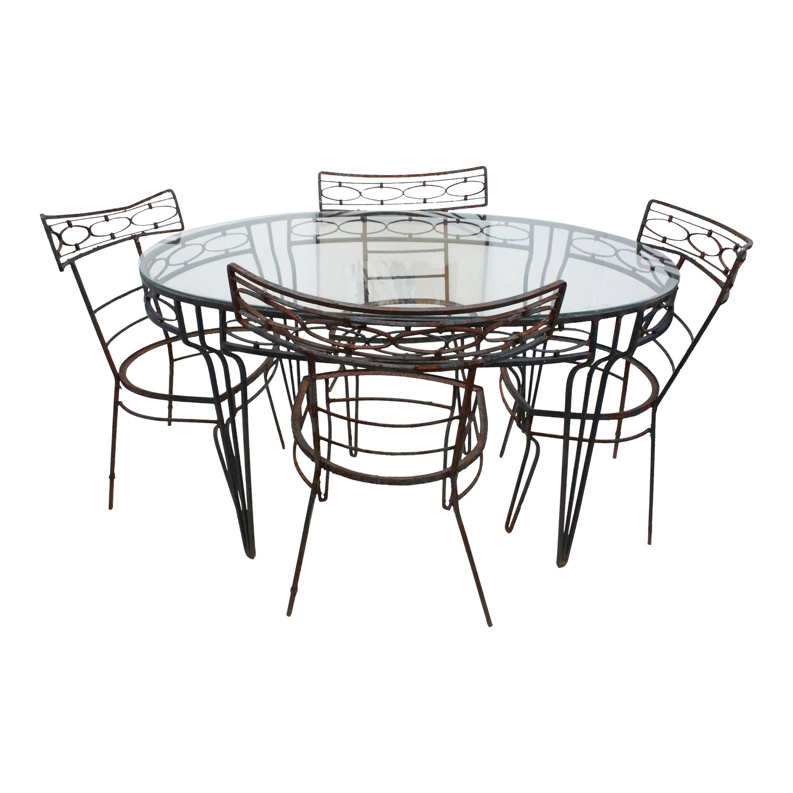 Mid Century Modern Patio Dining Set: Here for you this awesome patio dining set. Iave had this set for a while on my to-do list for a while, and before the summer ends there is still time to have it redone and enjoy it for the rest of
