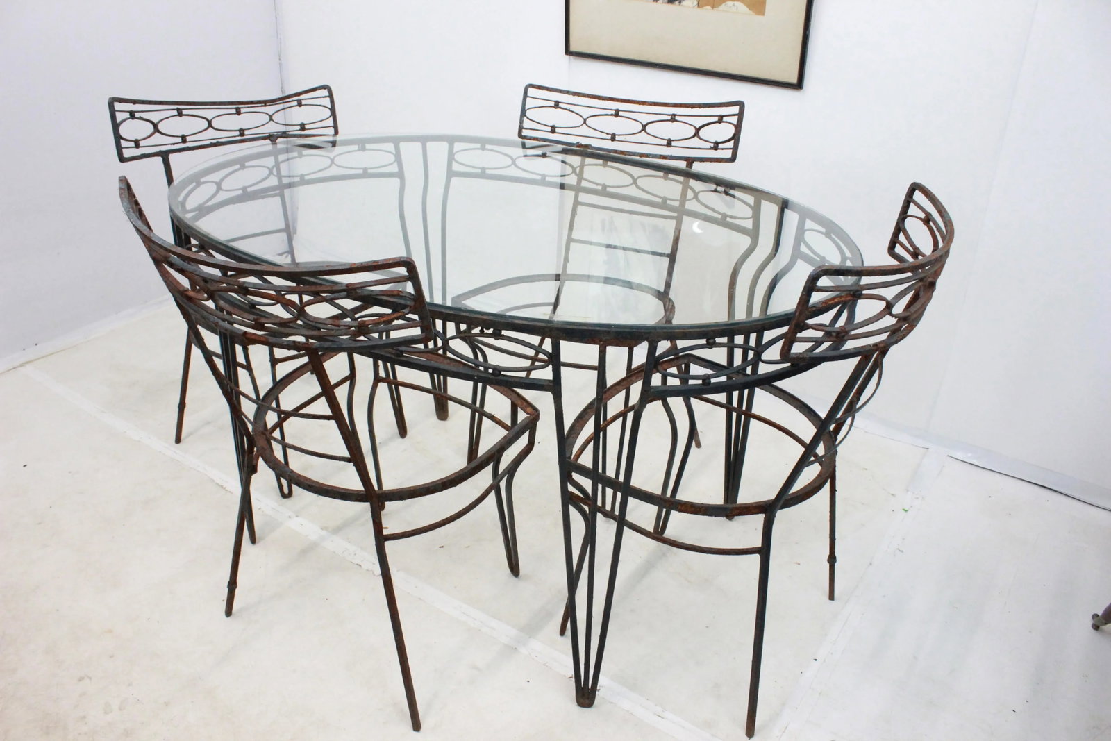 Mid Century Modern Patio Dining Set - 3