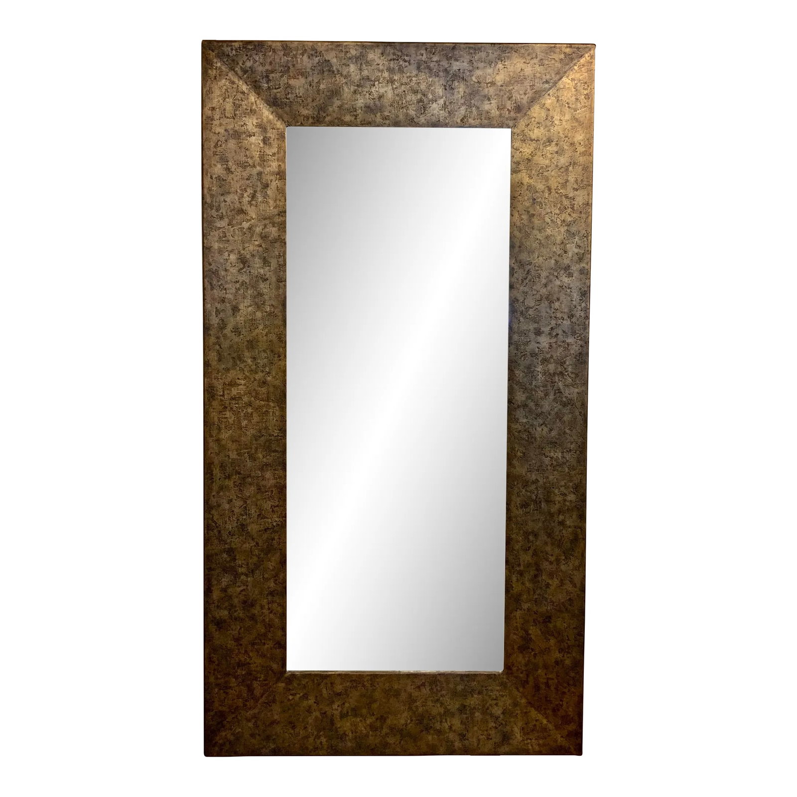John Richard Modern Textured Bronze Finished Oversized Floor Mirror (1 of 6)