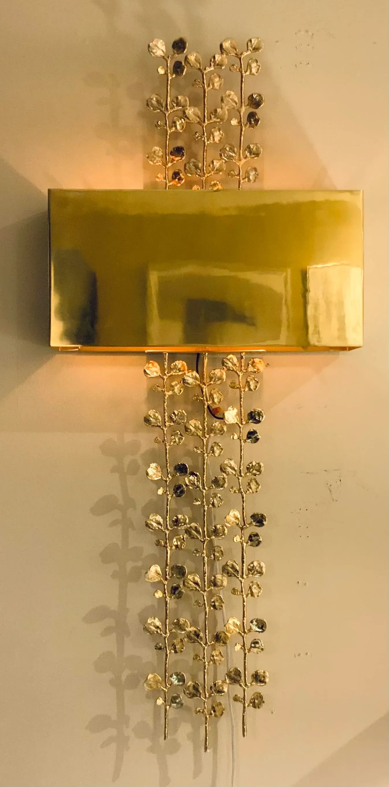 Global Views Modern Brass Bauhinia Sconces Pair - 2