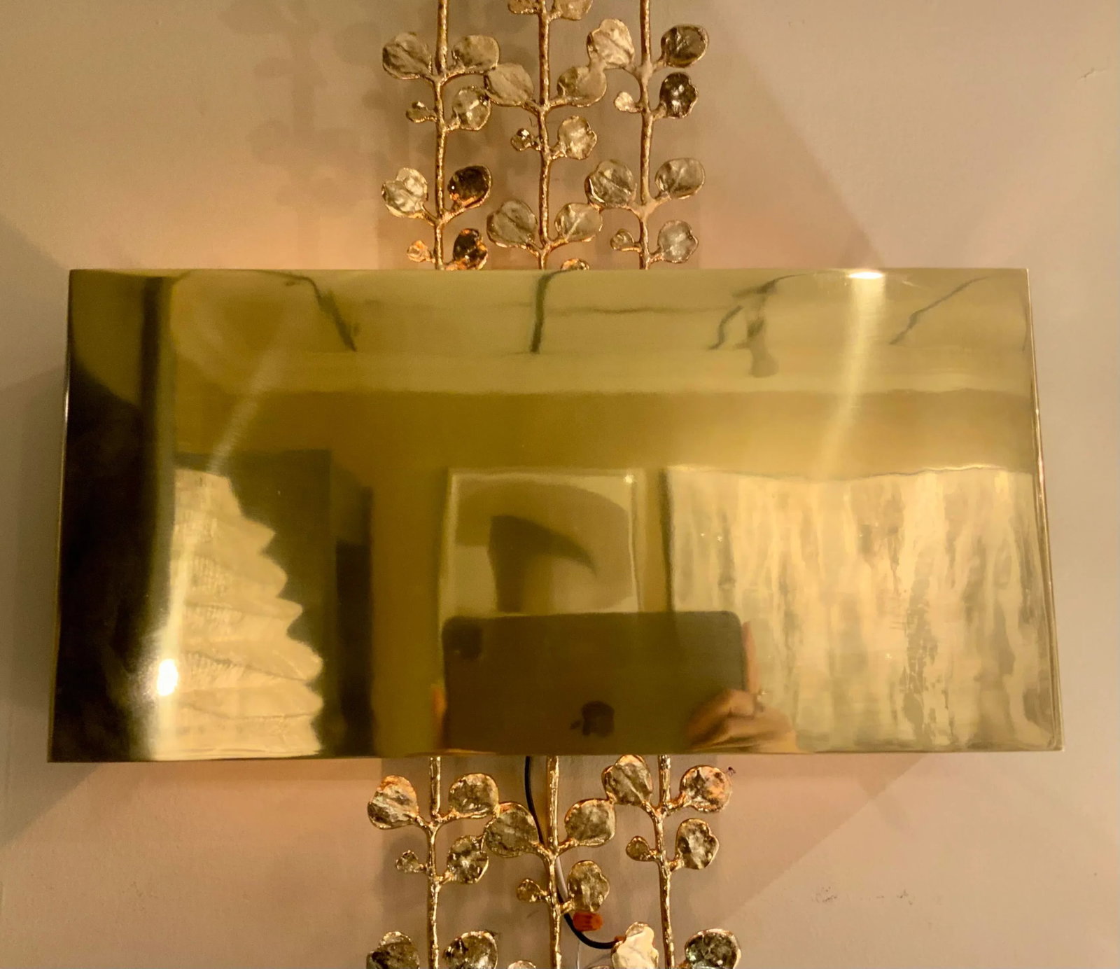 Global Views Modern Brass Bauhinia Sconces Pair - 4