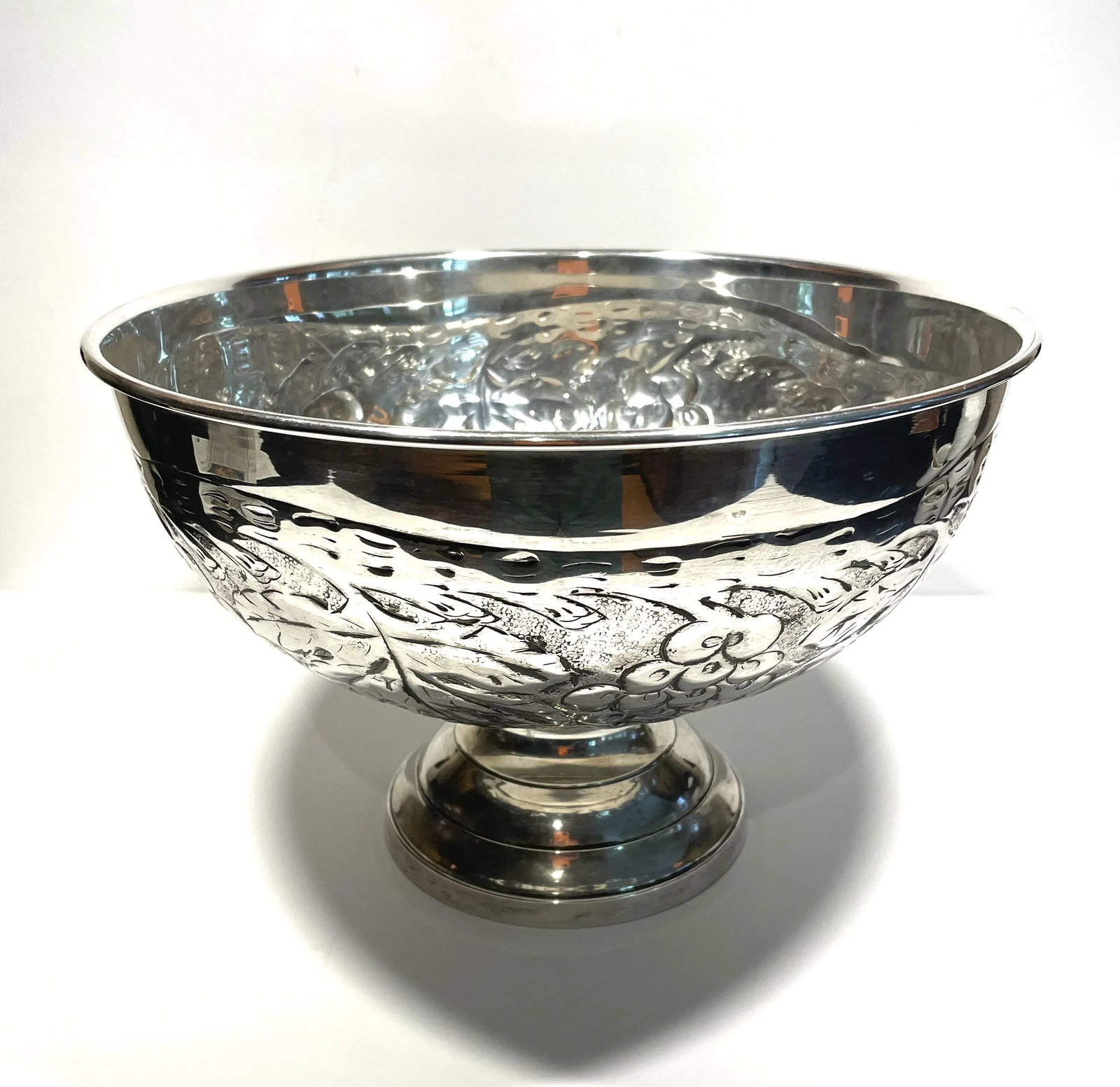 Vintage Artisanal Silver Urn - 2