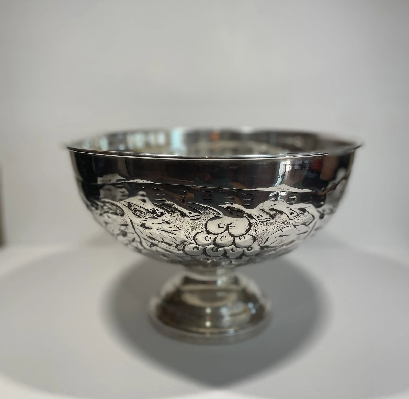 Vintage Artisanal Silver Urn - 6