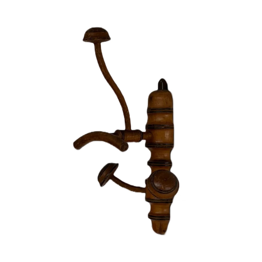 19th Century Antique English Bamboo Coat and Hat Hanger - 2