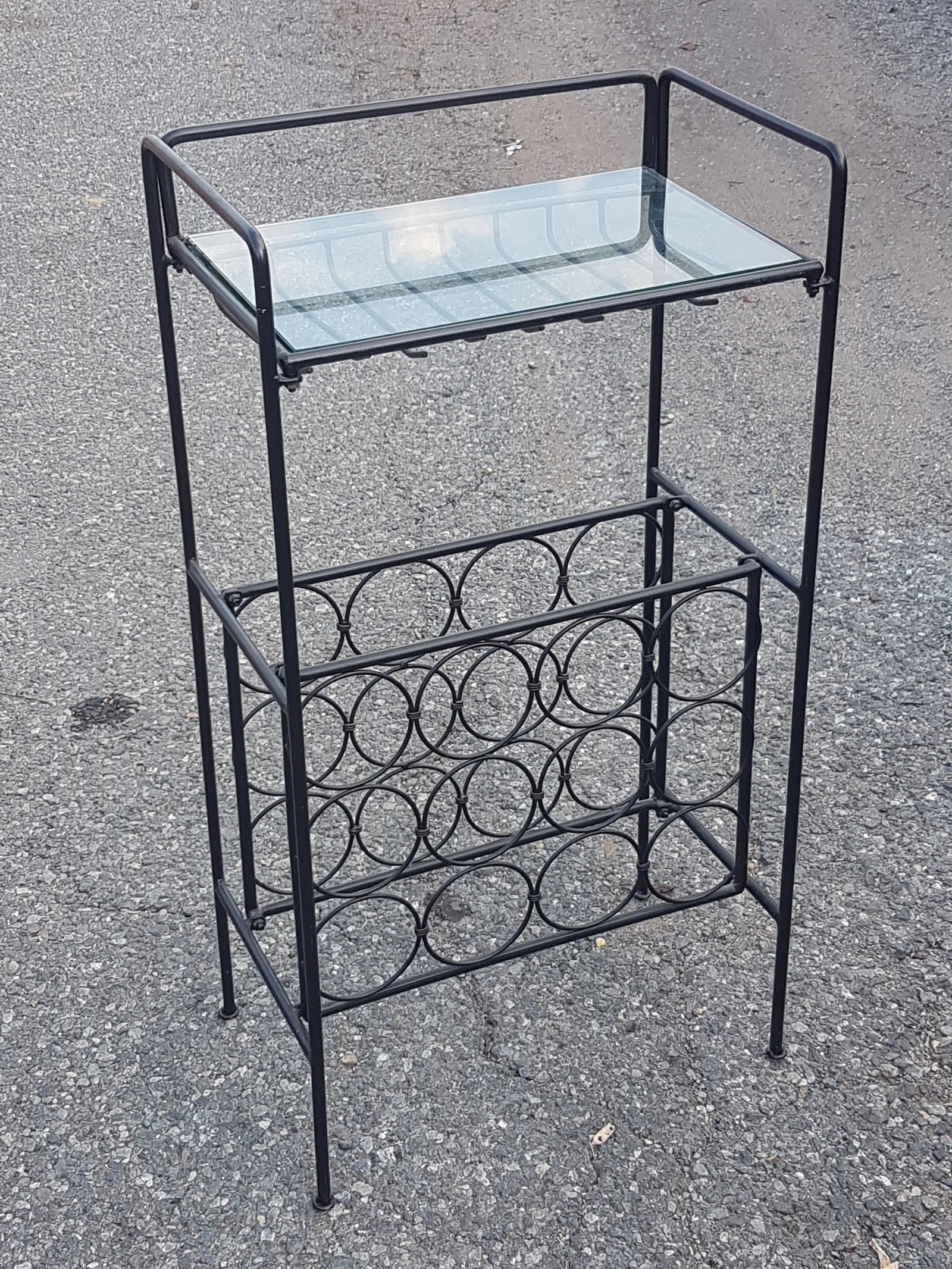 Arthur Umanoff Vintage Wrought Iron Wine Rack - 2