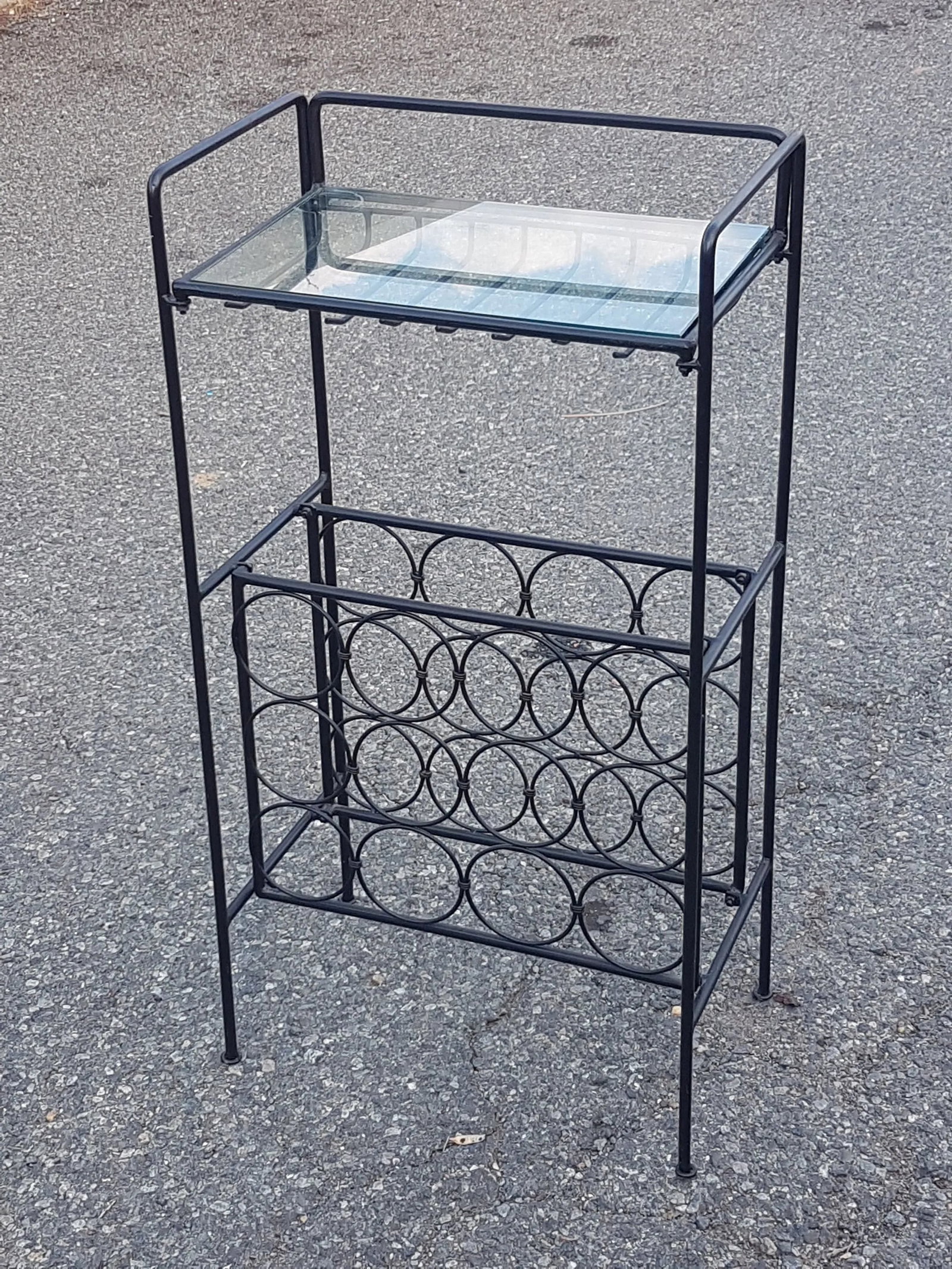 Arthur Umanoff Vintage Wrought Iron Wine Rack - 4