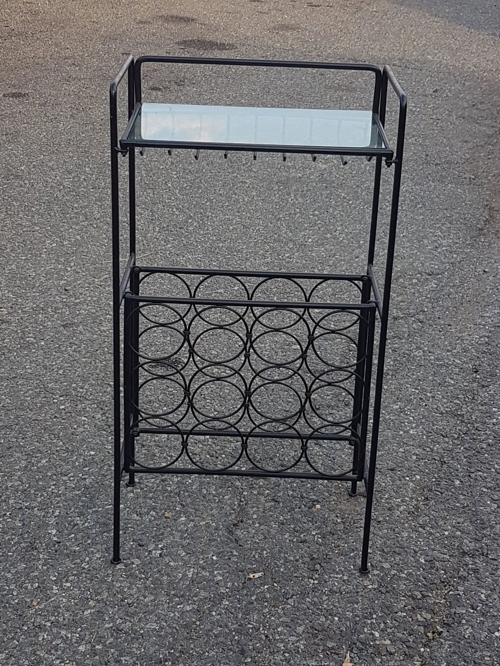 Arthur Umanoff Vintage Wrought Iron Wine Rack - 5