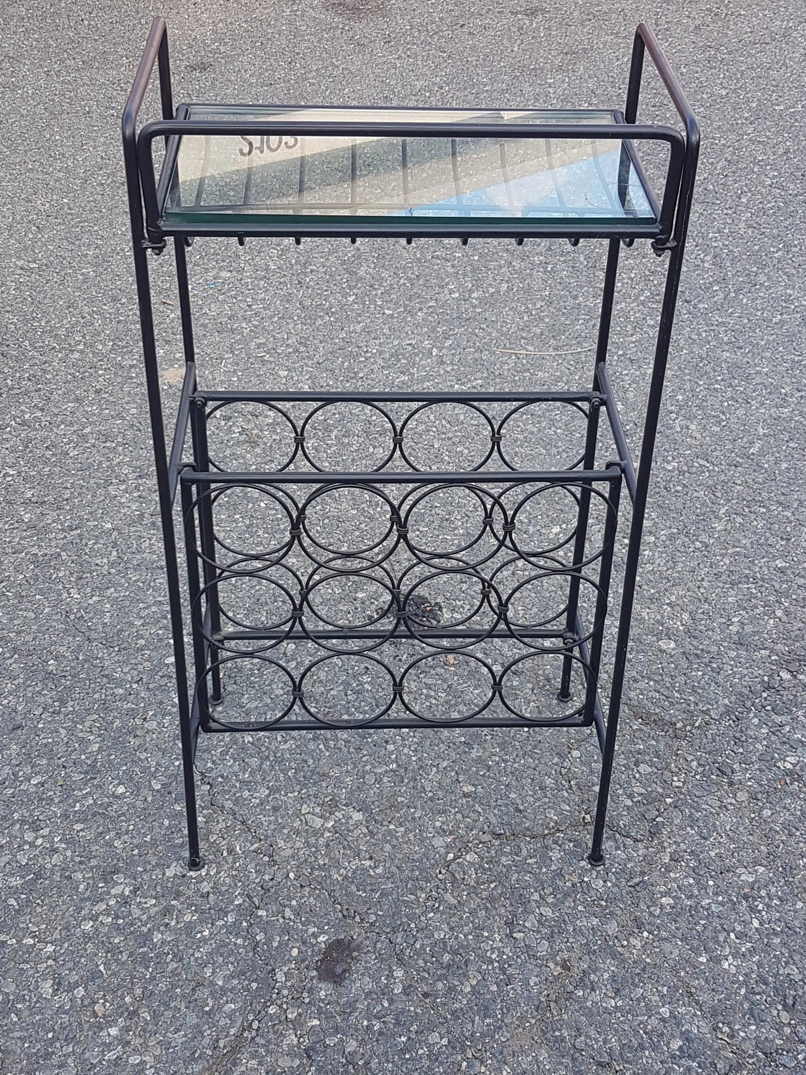 Arthur Umanoff Vintage Wrought Iron Wine Rack - 6