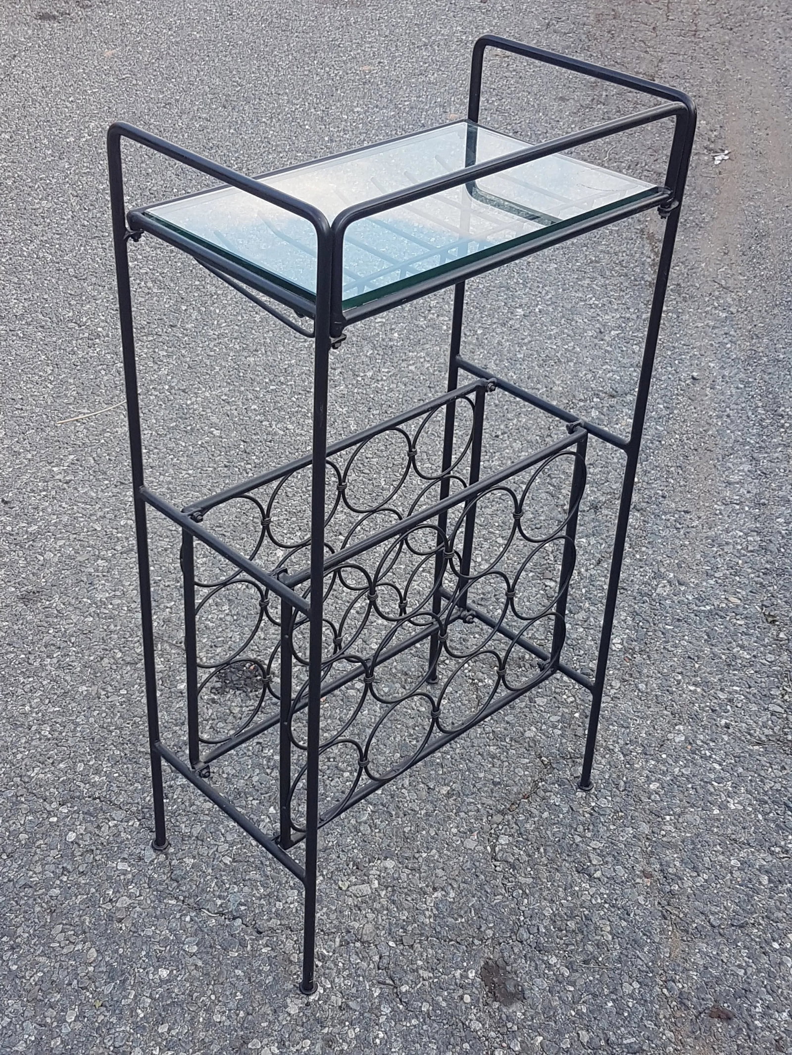 Arthur Umanoff Vintage Wrought Iron Wine Rack - 7