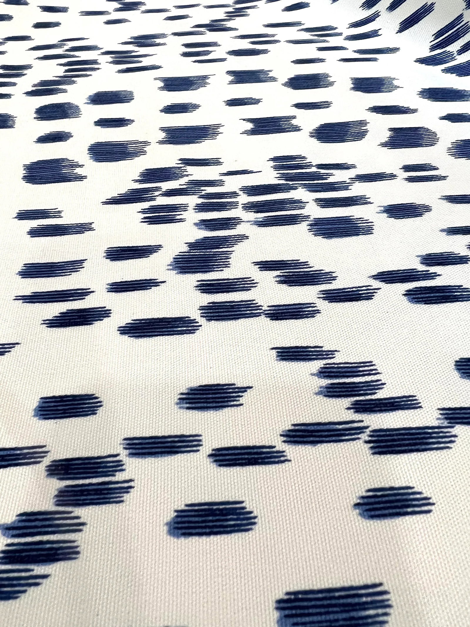 Brunschwig & Fils Les Touches II Outdoor Fabric - Blue 4 Yards - 3