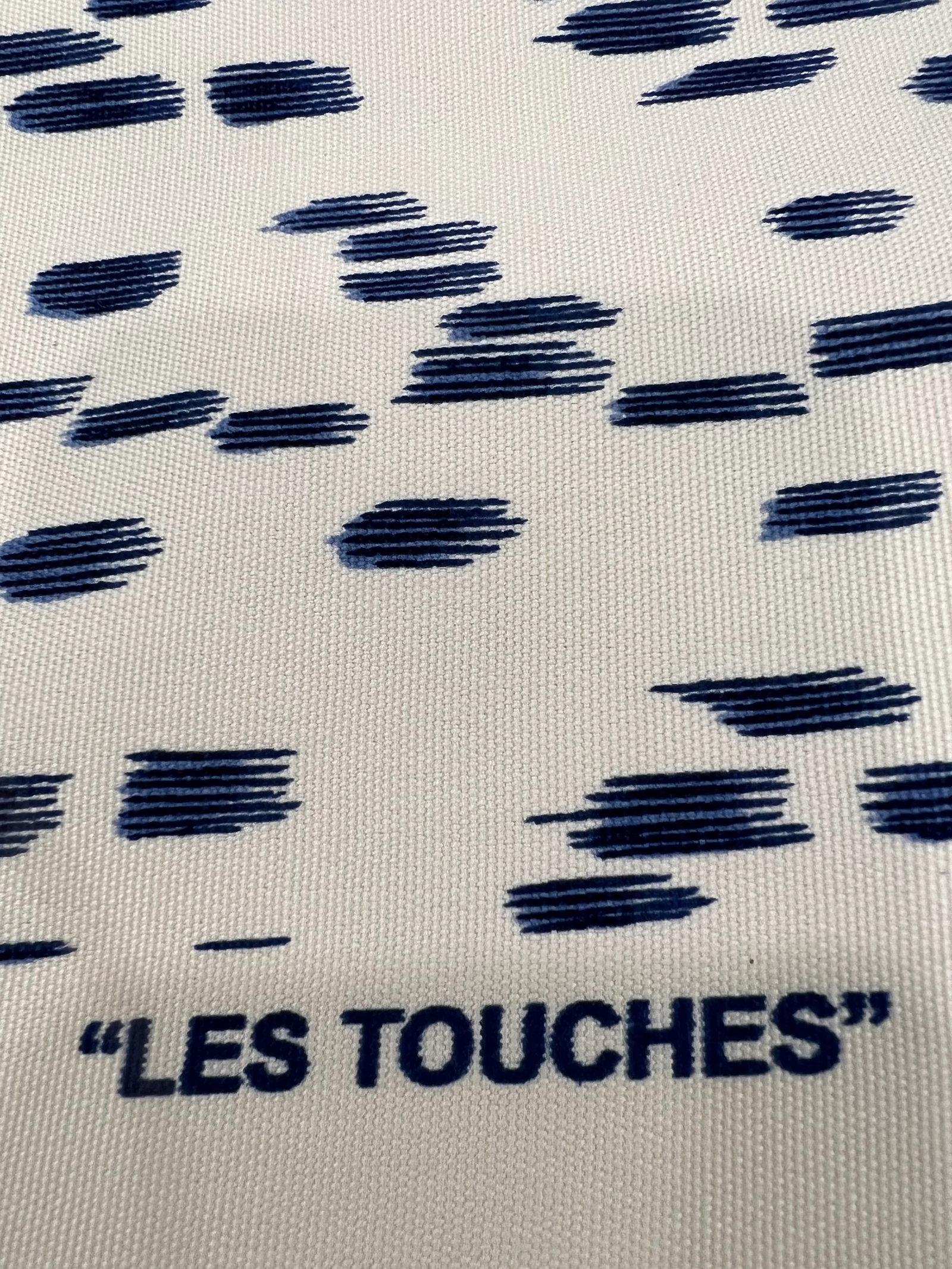Brunschwig & Fils Les Touches II Outdoor Fabric - Blue 4 Yards - 4