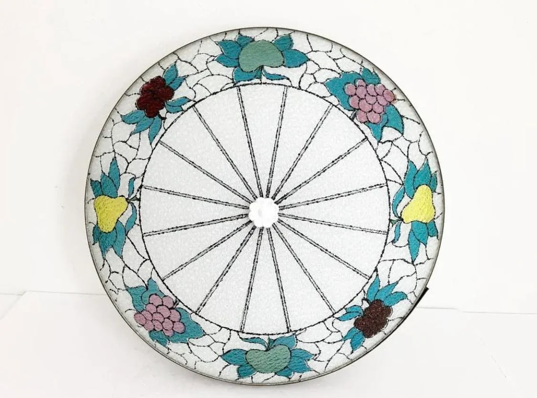 Mid Century Fruit Wheel Flush Light - 10