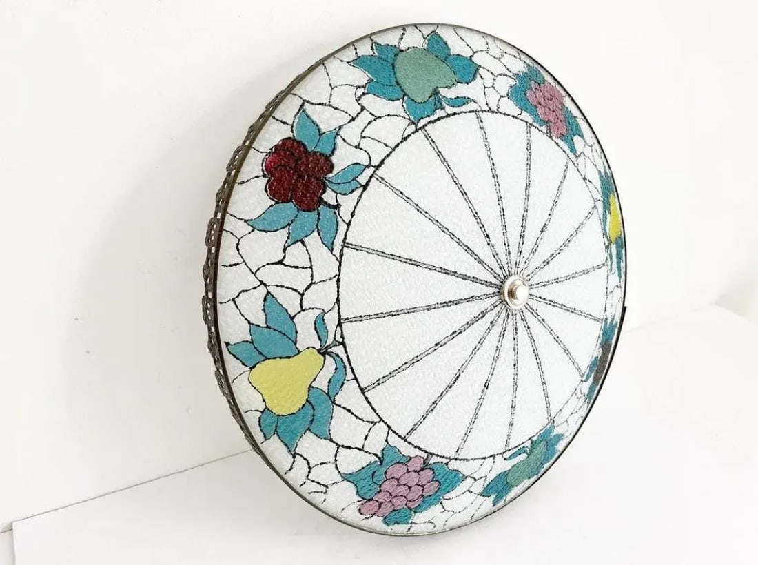 Mid Century Fruit Wheel Flush Light - 12