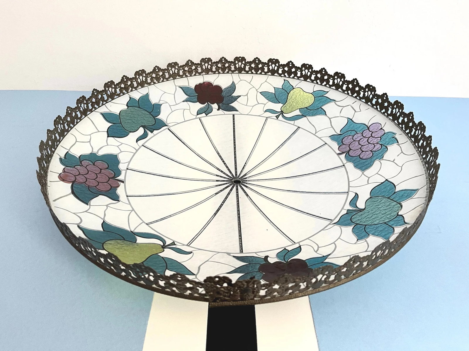 Mid Century Fruit Wheel Flush Light - 17
