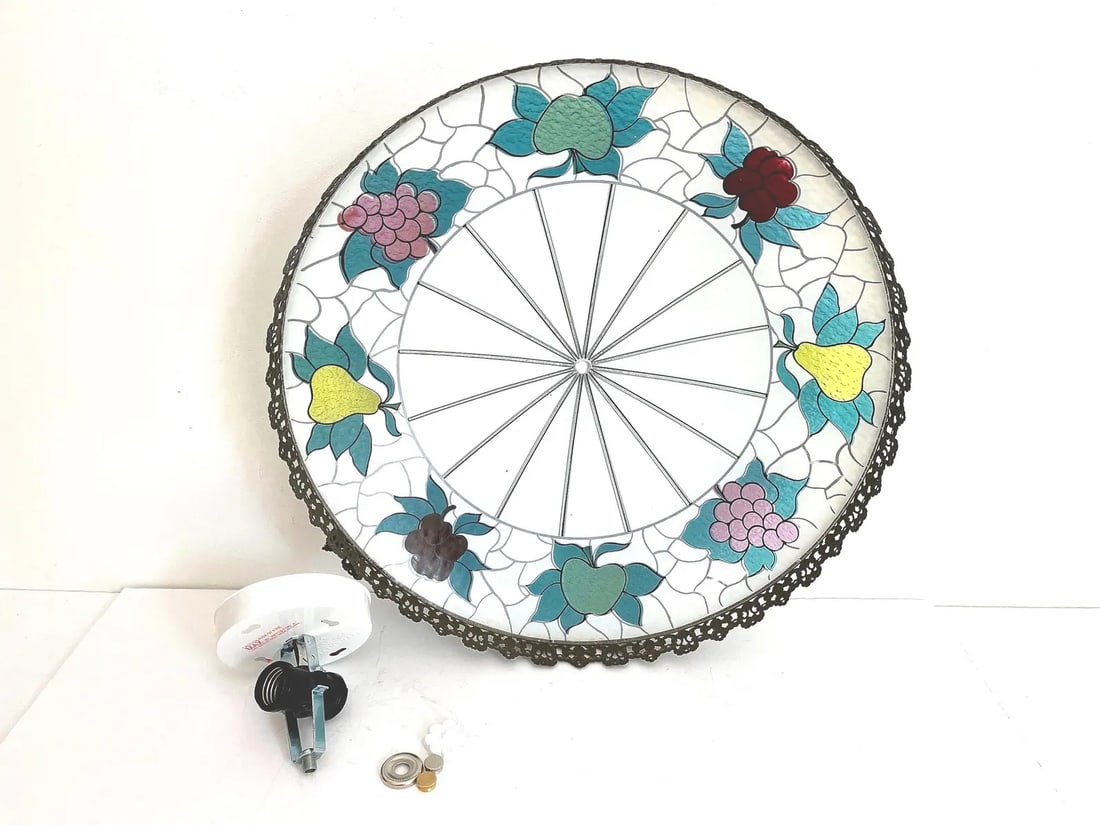 Mid Century Fruit Wheel Flush Light - 18