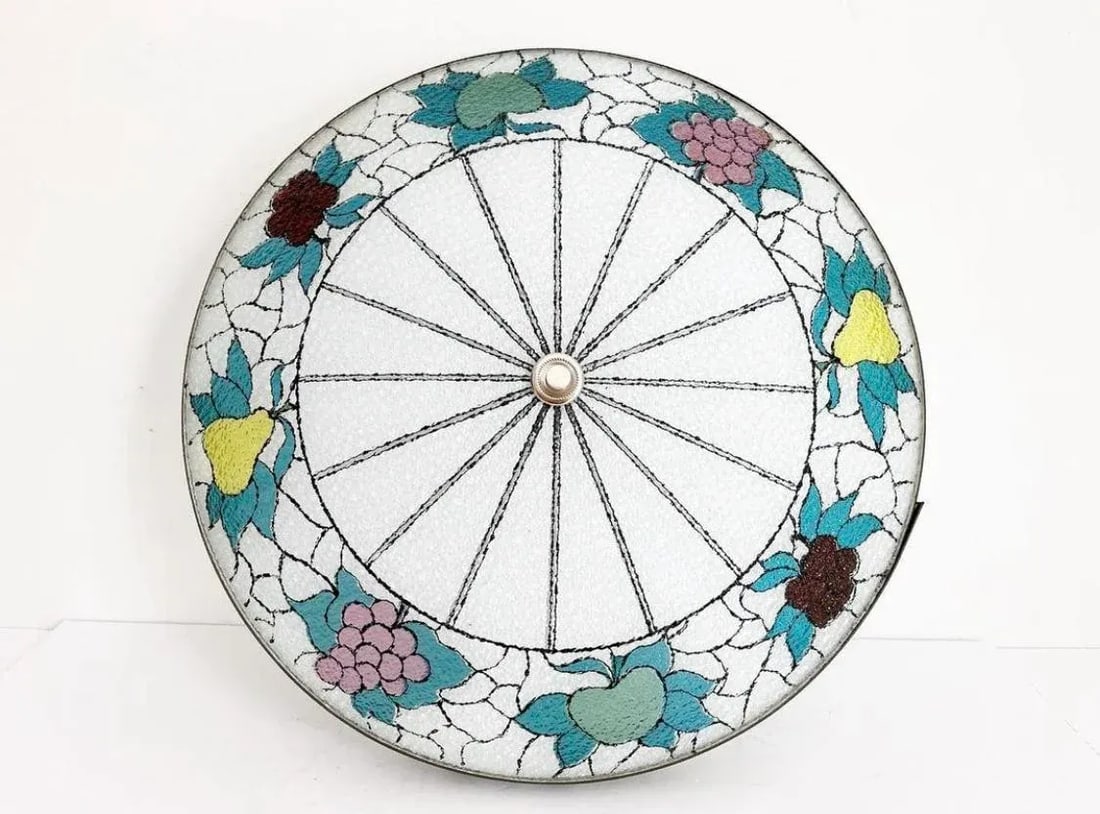 Mid Century Fruit Wheel Flush Light - 3