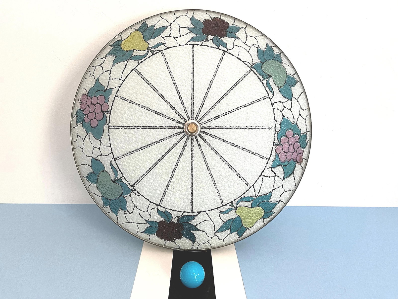 Mid Century Fruit Wheel Flush Light - 8