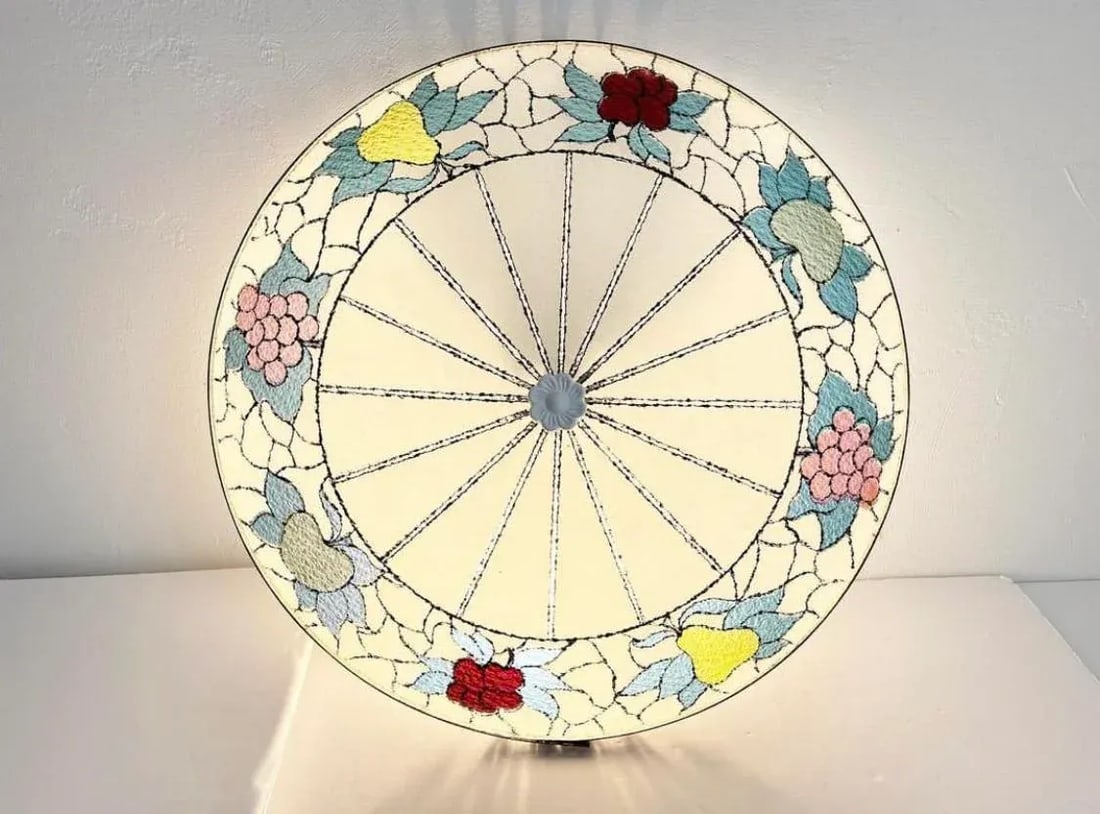 Mid Century Fruit Wheel Flush Light - 9