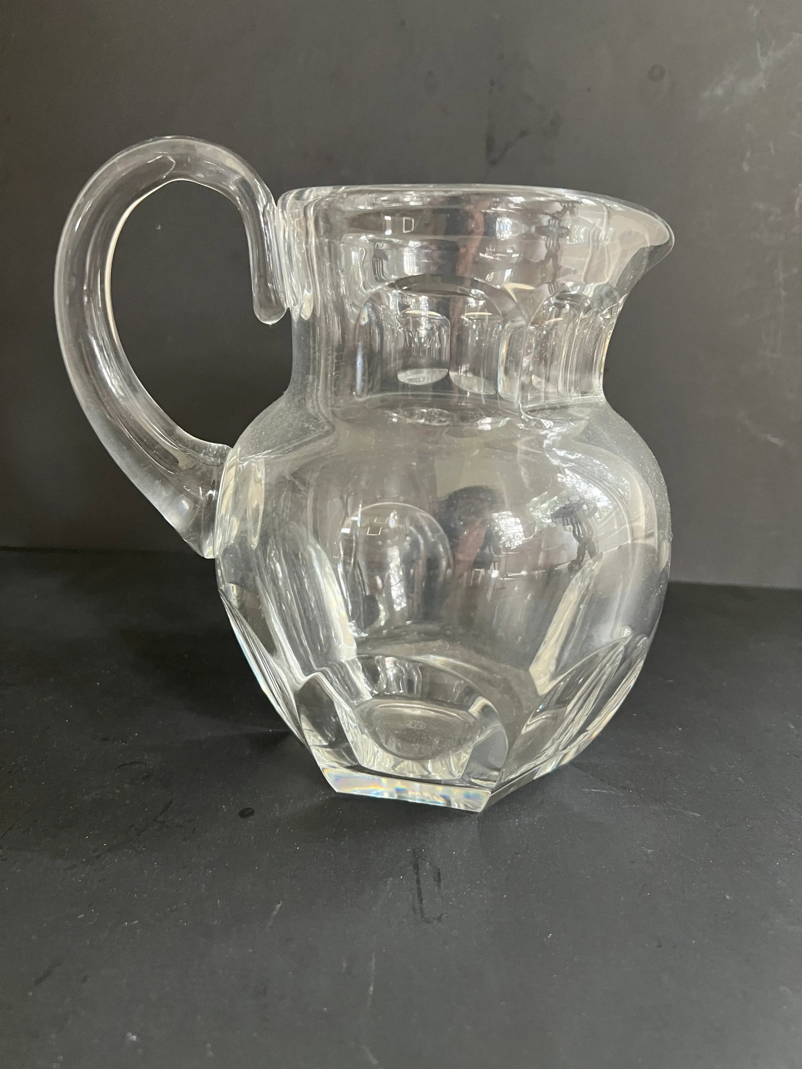 Vintage Baccarat Harcourt French Crystal Pitcher Jug - 2