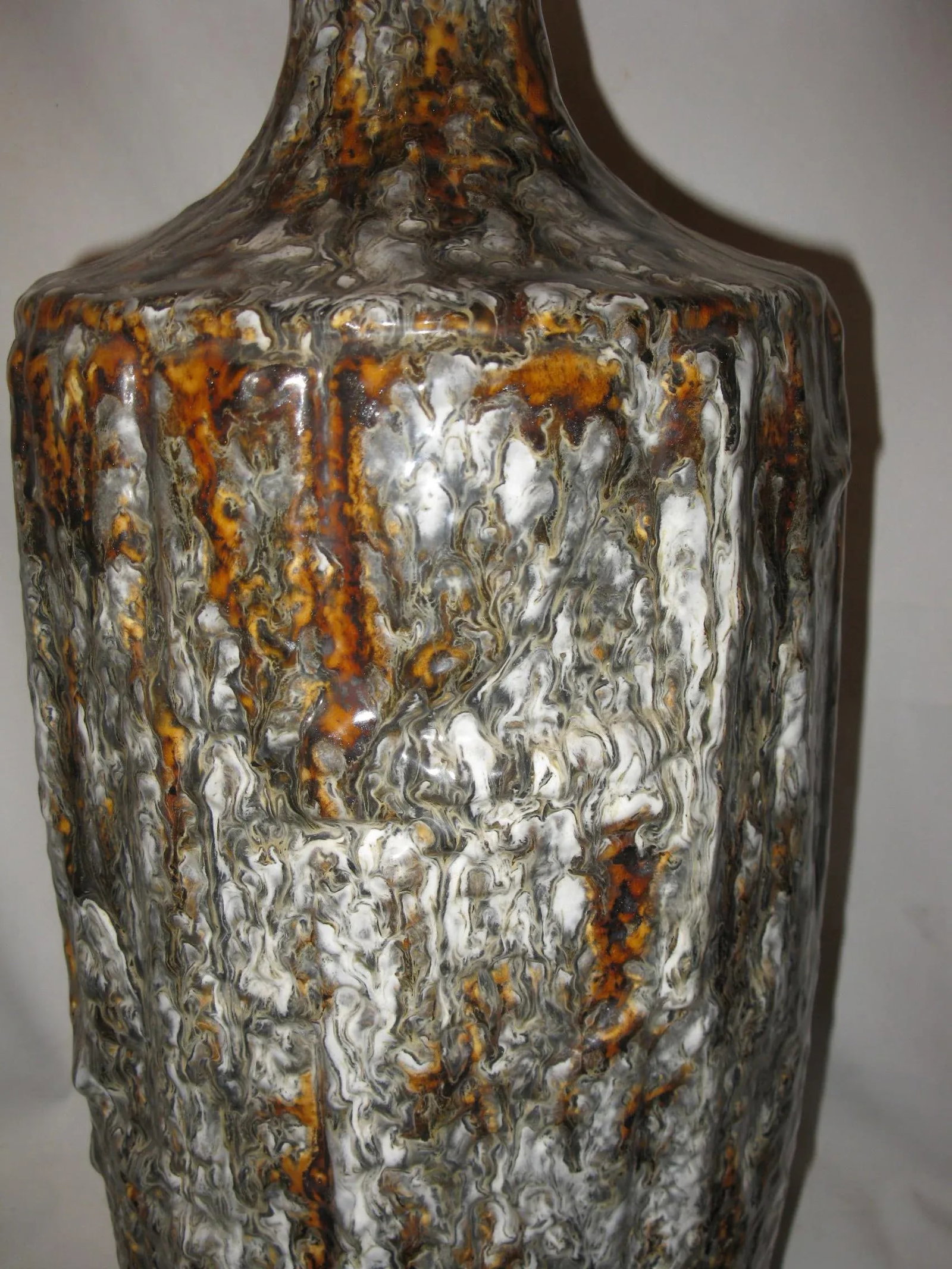 Ceramic Drip Glaze Vintage Mid-Century Modern Table Lamp - 4