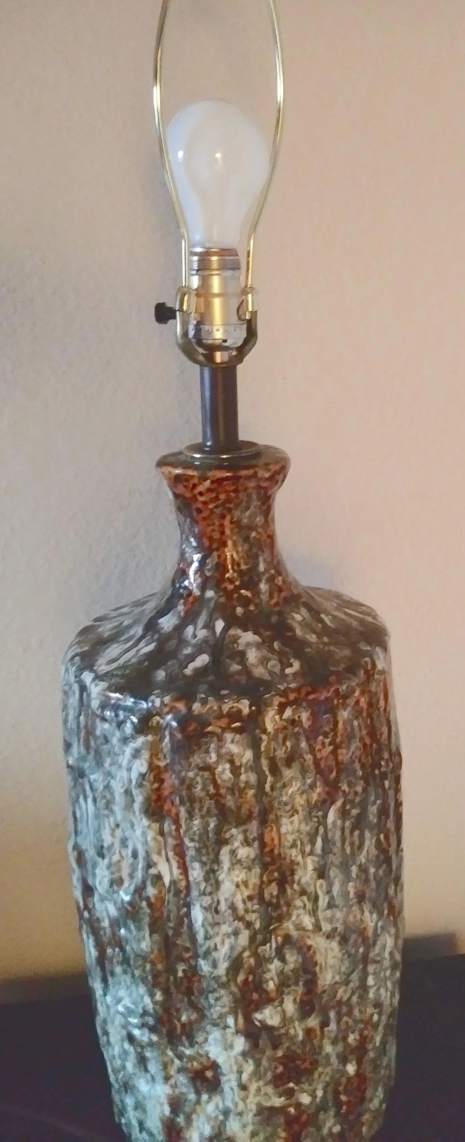 Ceramic Drip Glaze Vintage Mid-Century Modern Table Lamp - 5