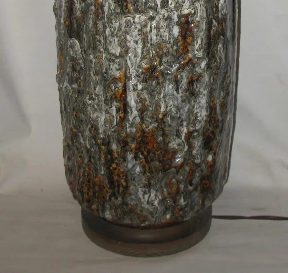 Ceramic Drip Glaze Vintage Mid-Century Modern Table Lamp - 7