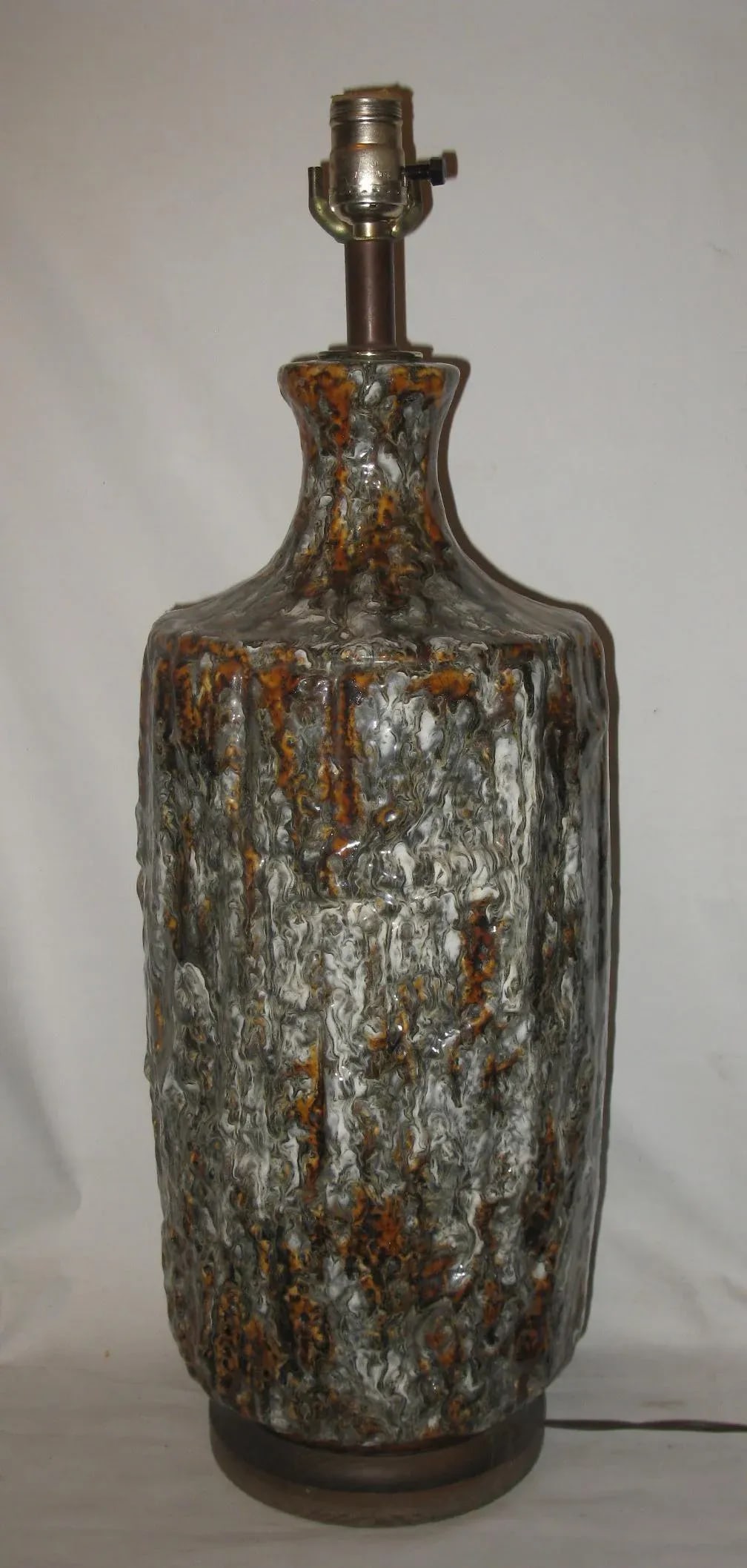 Ceramic Drip Glaze Vintage Mid-Century Modern Table Lamp - 8