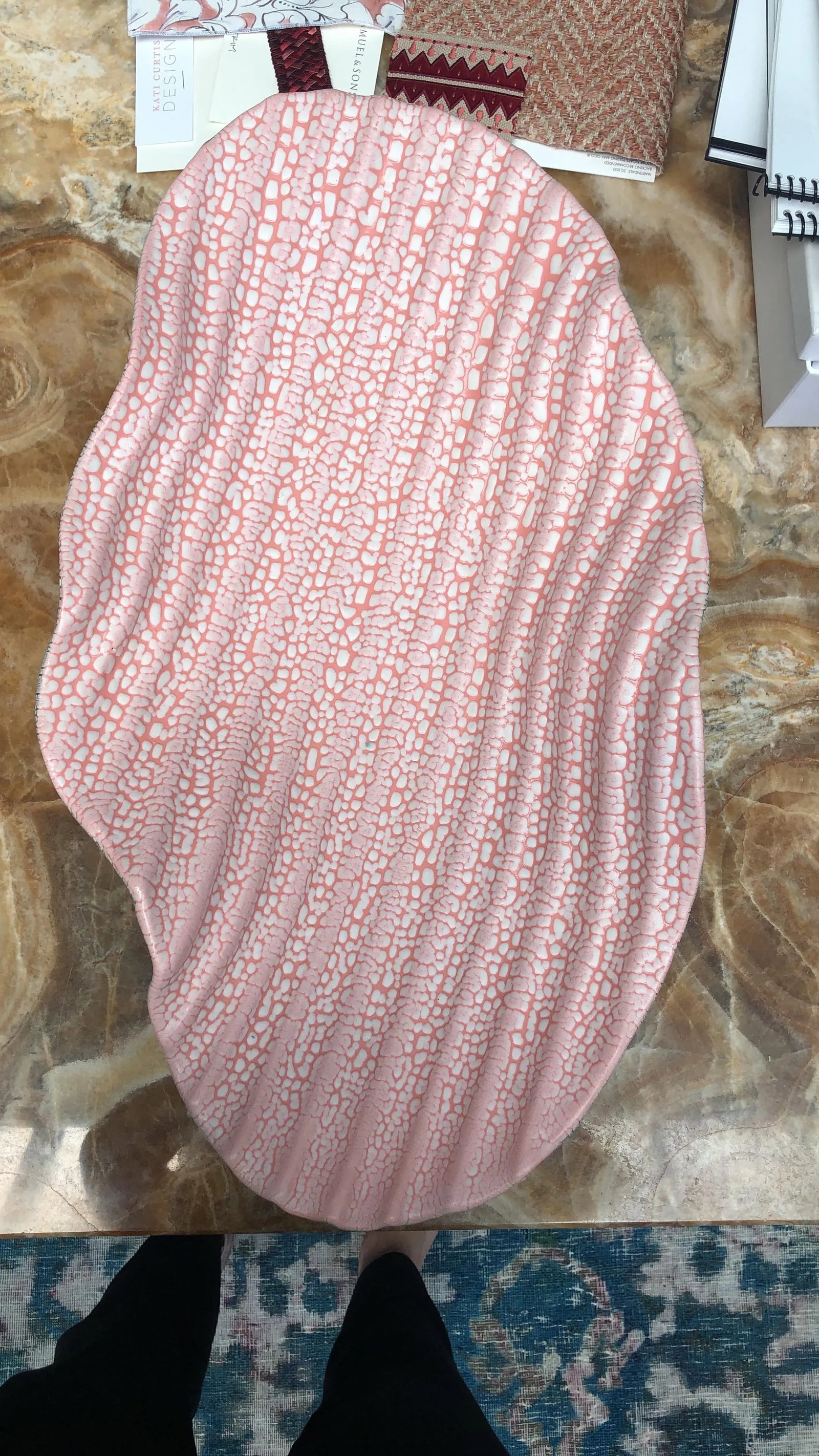 Stylized Watermelon Bowl, Signed - 3