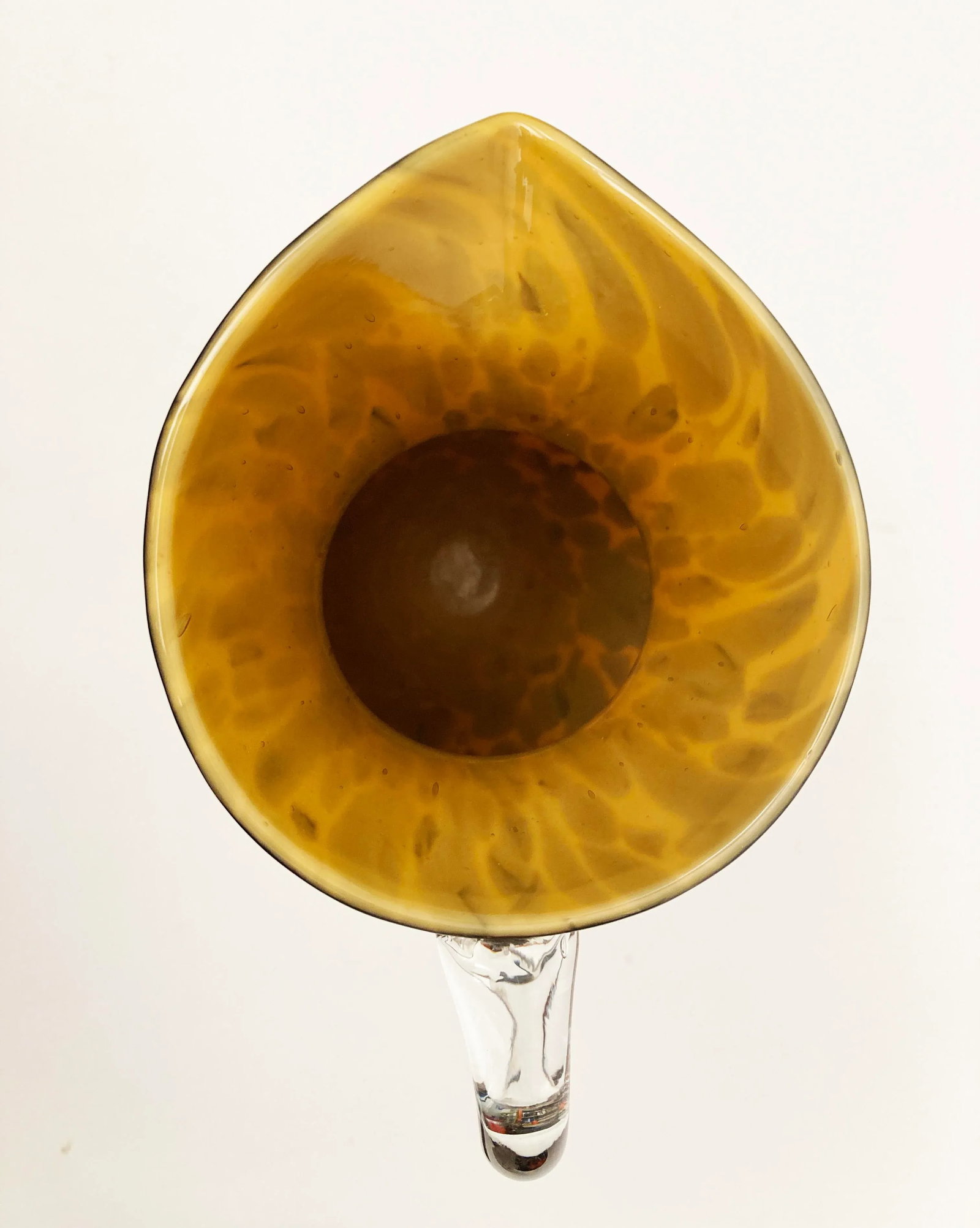 1990s Vintage Hand-Crafted Art Glass Murano-Style Leopard Pitcher - 12
