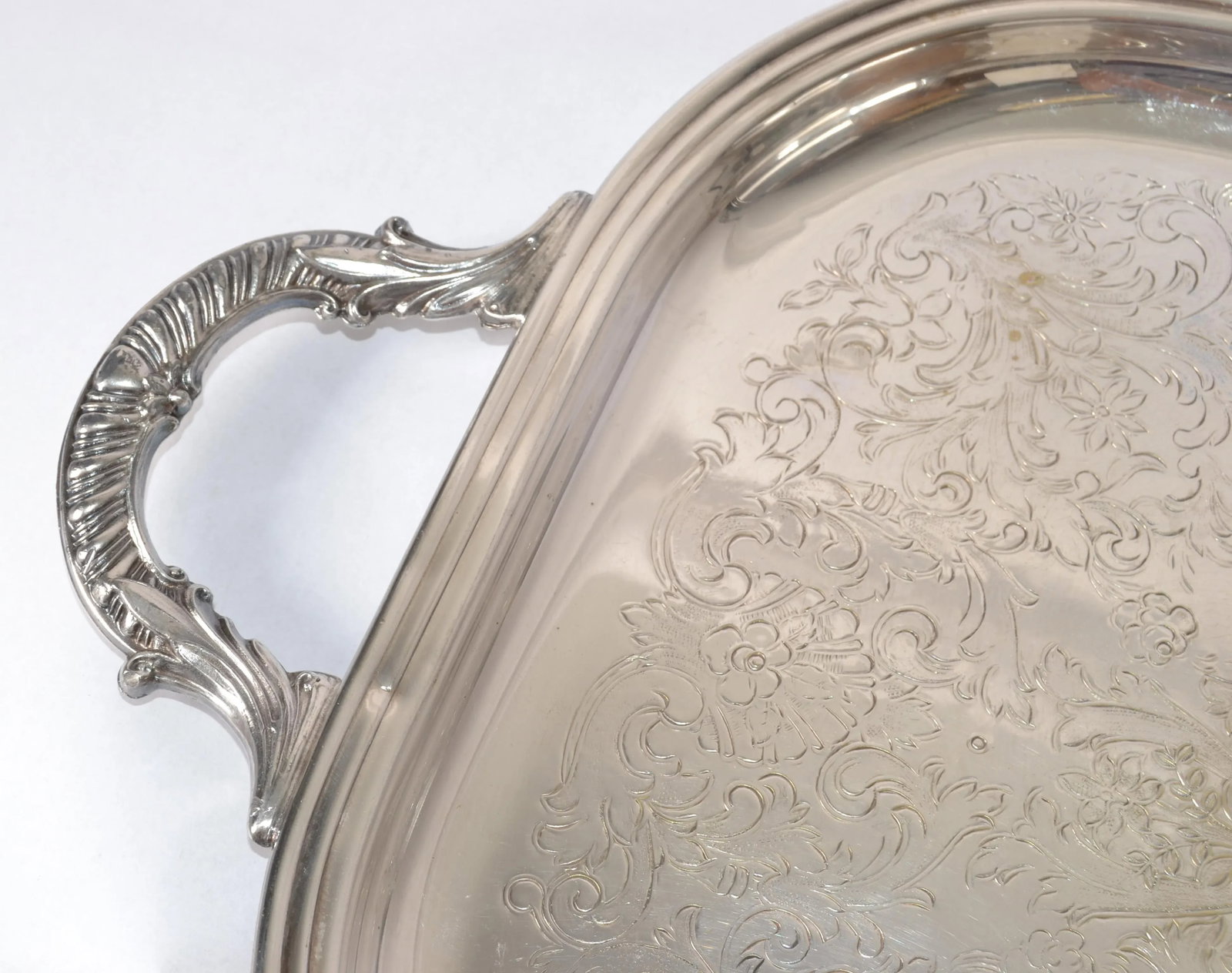 Mid-20th Century Pilgrim Victorian Silverplate Serving Platter Buttler Tray - 5