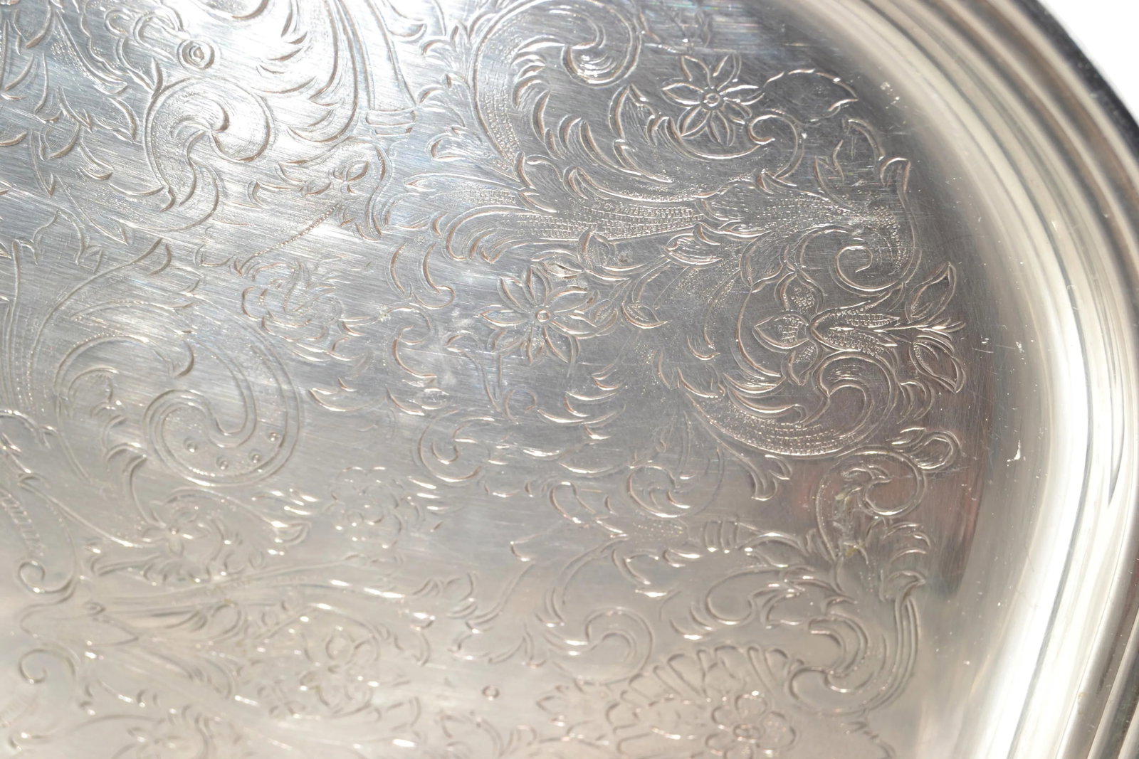 Mid-20th Century Pilgrim Victorian Silverplate Serving Platter Buttler Tray - 8