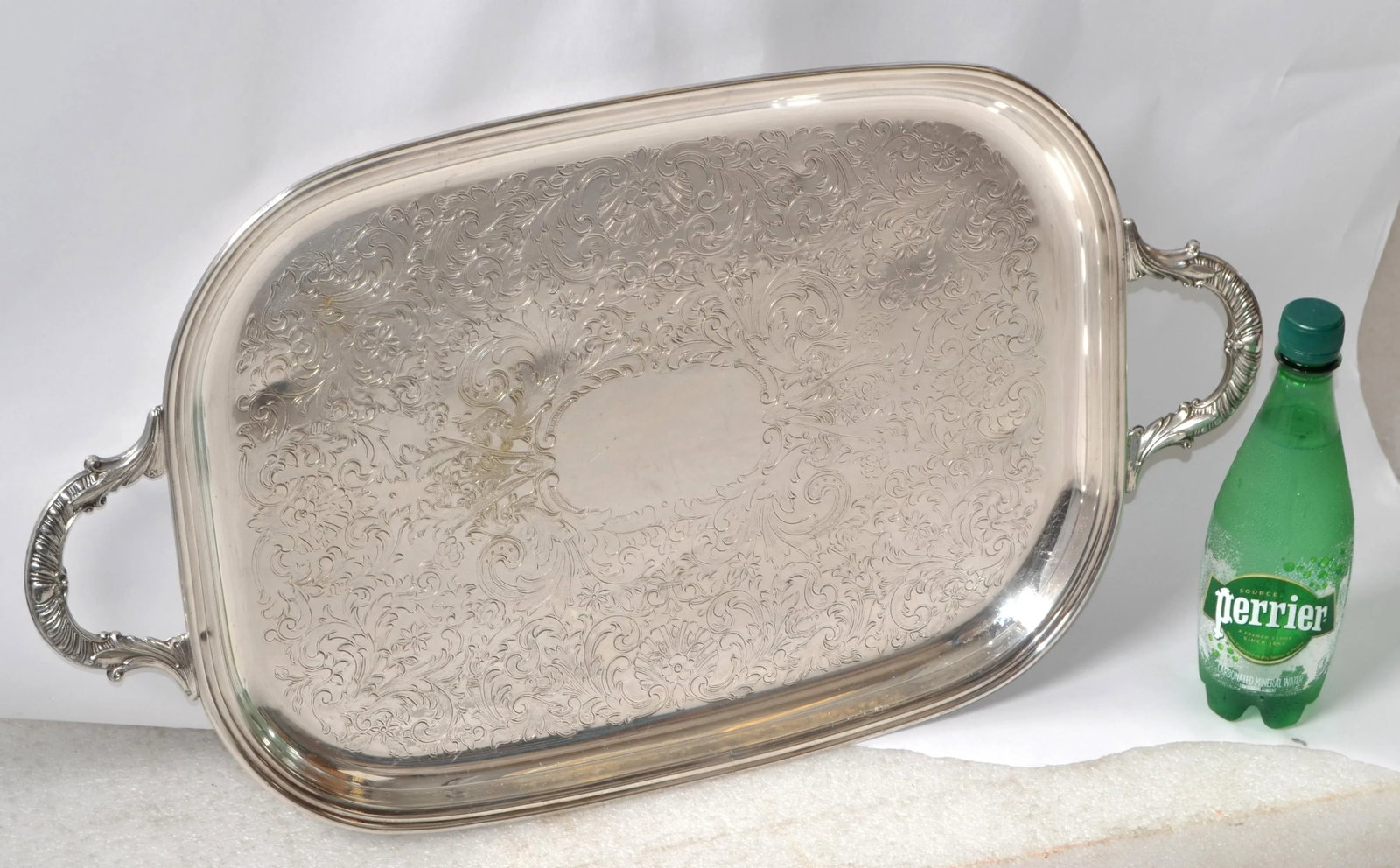 Mid-20th Century Pilgrim Victorian Silverplate Serving Platter Buttler Tray - 9