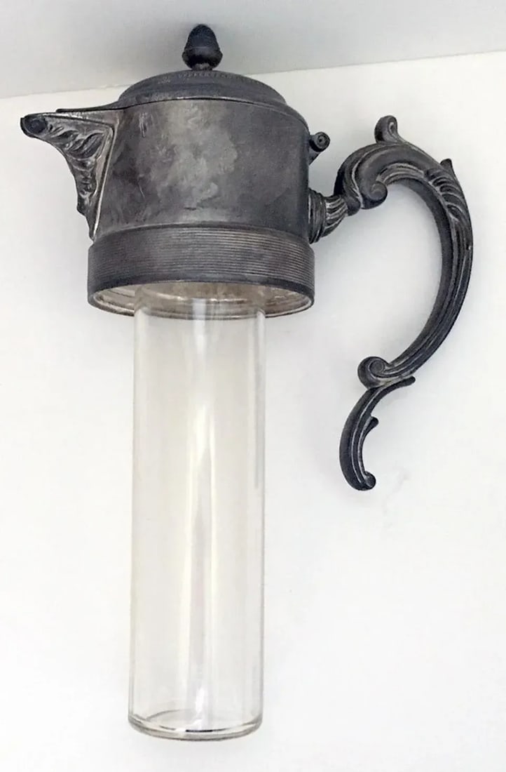 Glass and Silver Plated Pitcher - 3